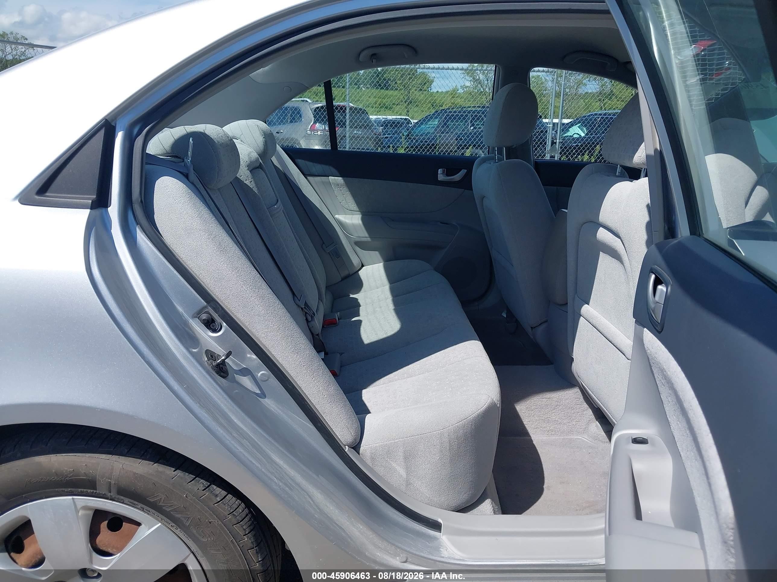 2007 Hyundai Sonata Gls/gls W/xm Silver vin: 5NPET46C17H291322
