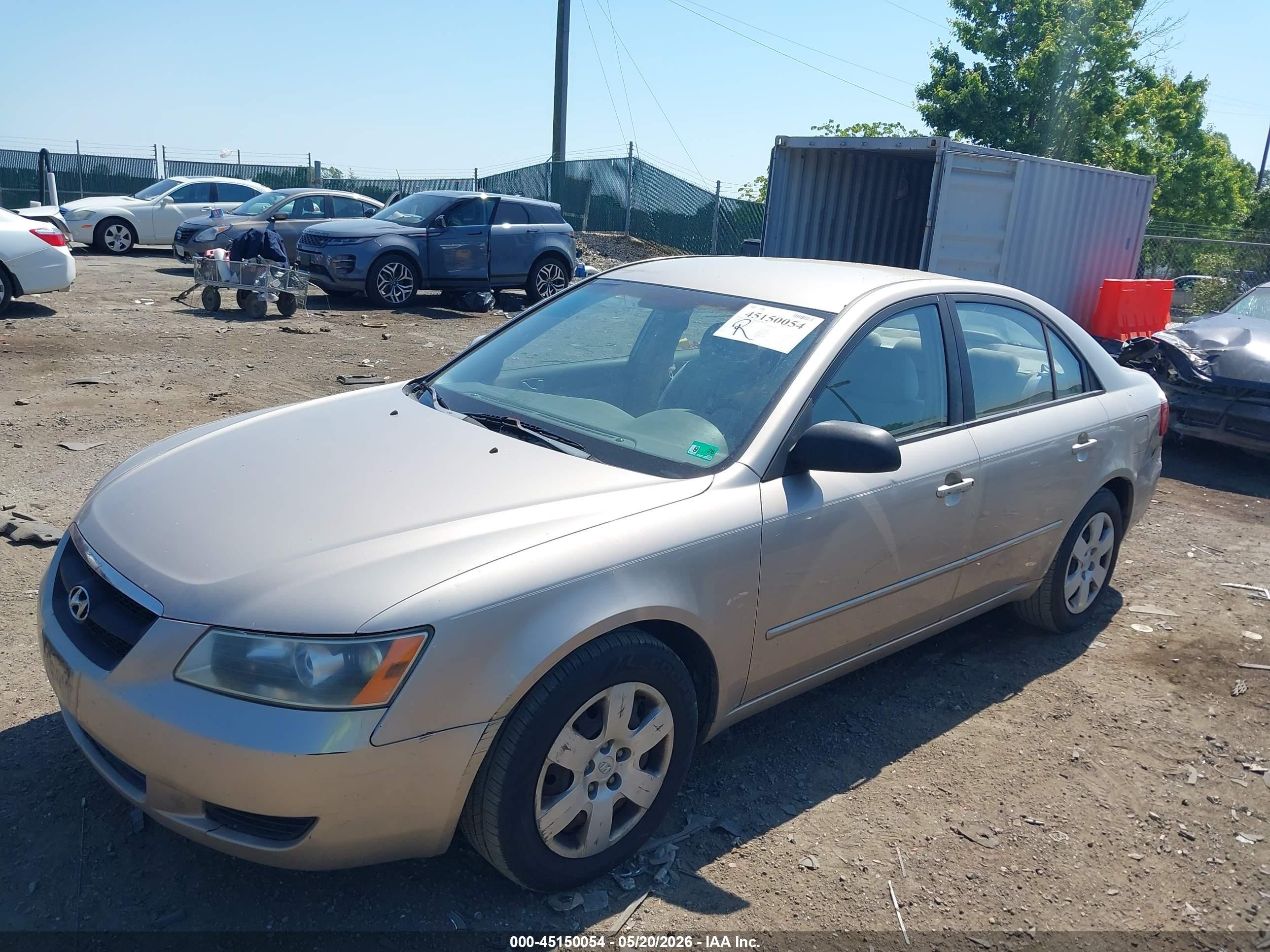 2008 Hyundai Sonata Gls Beige vin: 5NPET46C18H310694