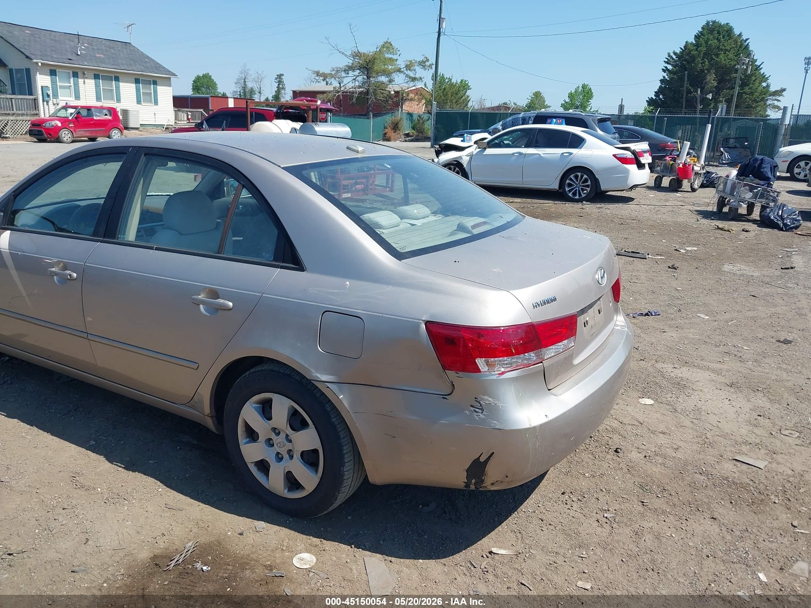 2008 Hyundai Sonata Gls Beige vin: 5NPET46C18H310694