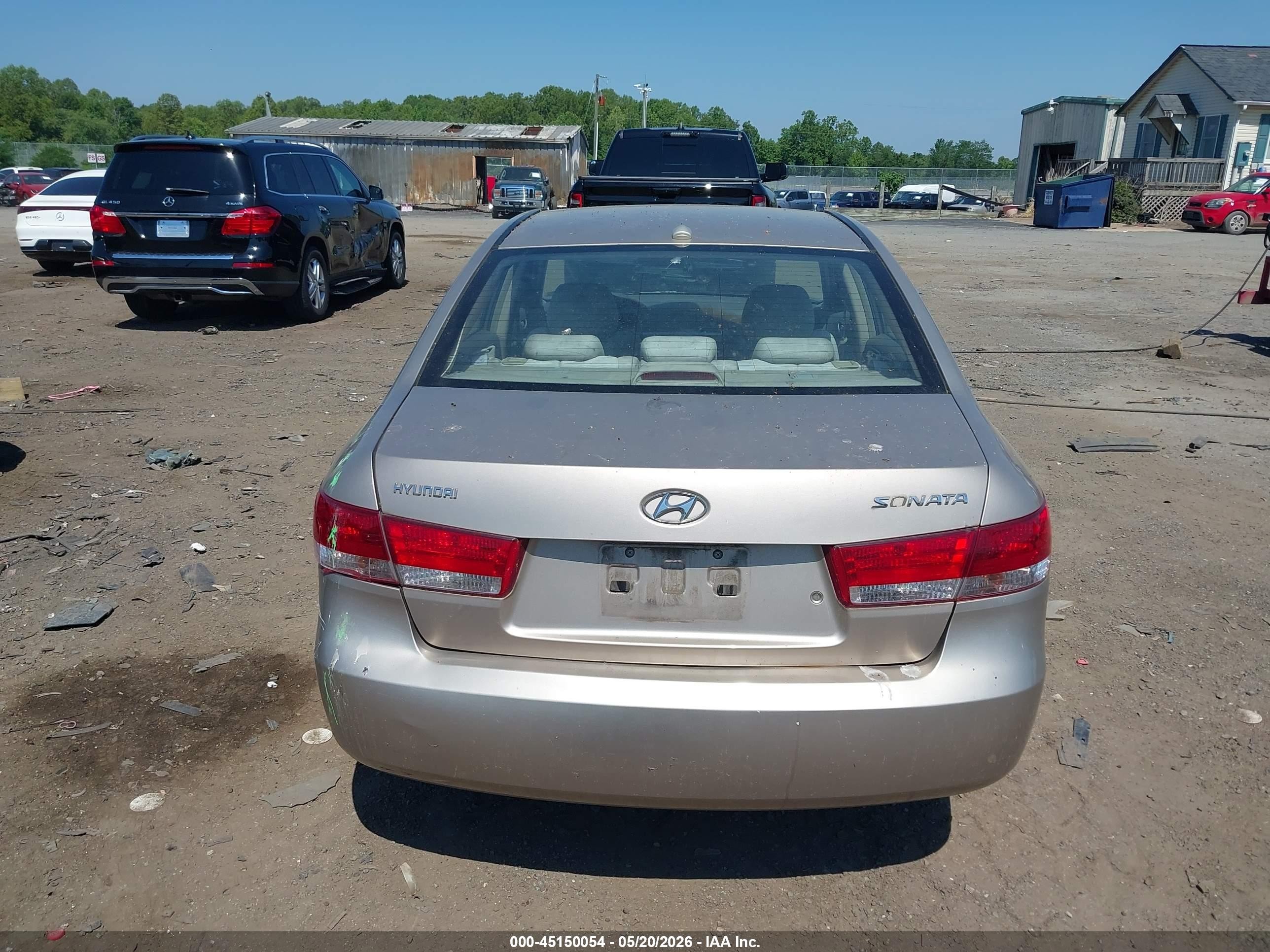 2008 Hyundai Sonata Gls Beige vin: 5NPET46C18H310694