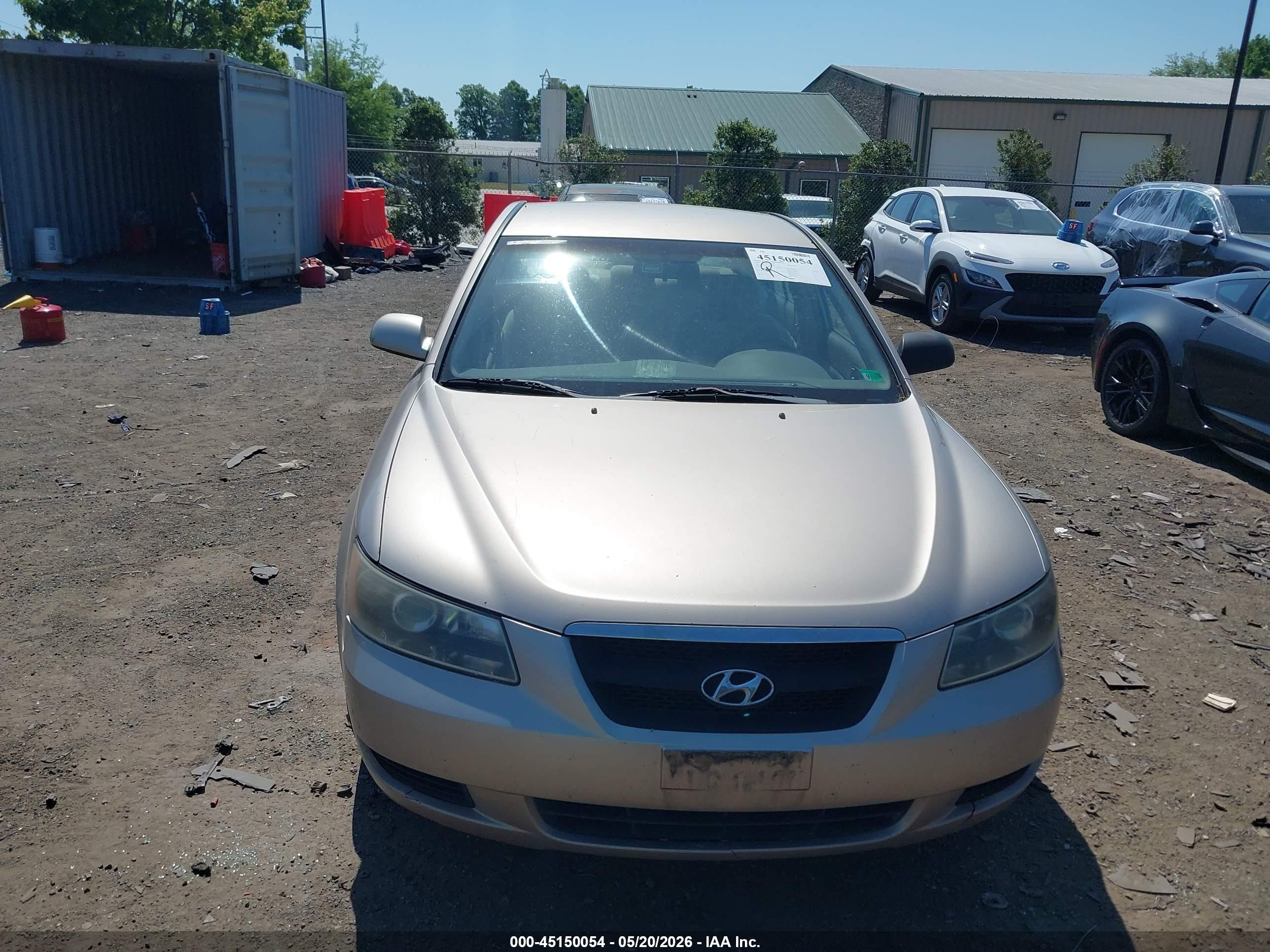 2008 Hyundai Sonata Gls Beige vin: 5NPET46C18H310694