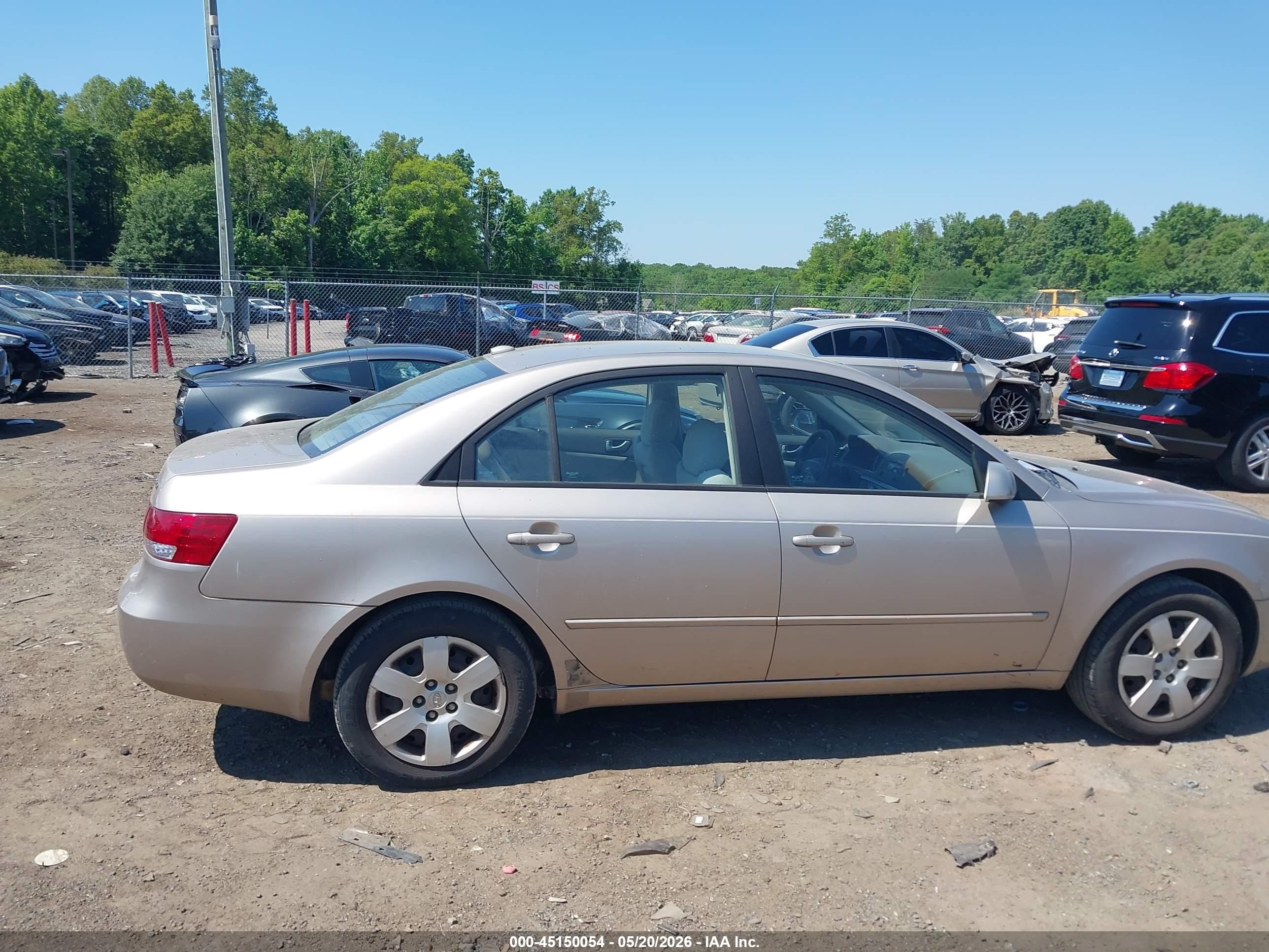 2008 Hyundai Sonata Gls Beige vin: 5NPET46C18H310694