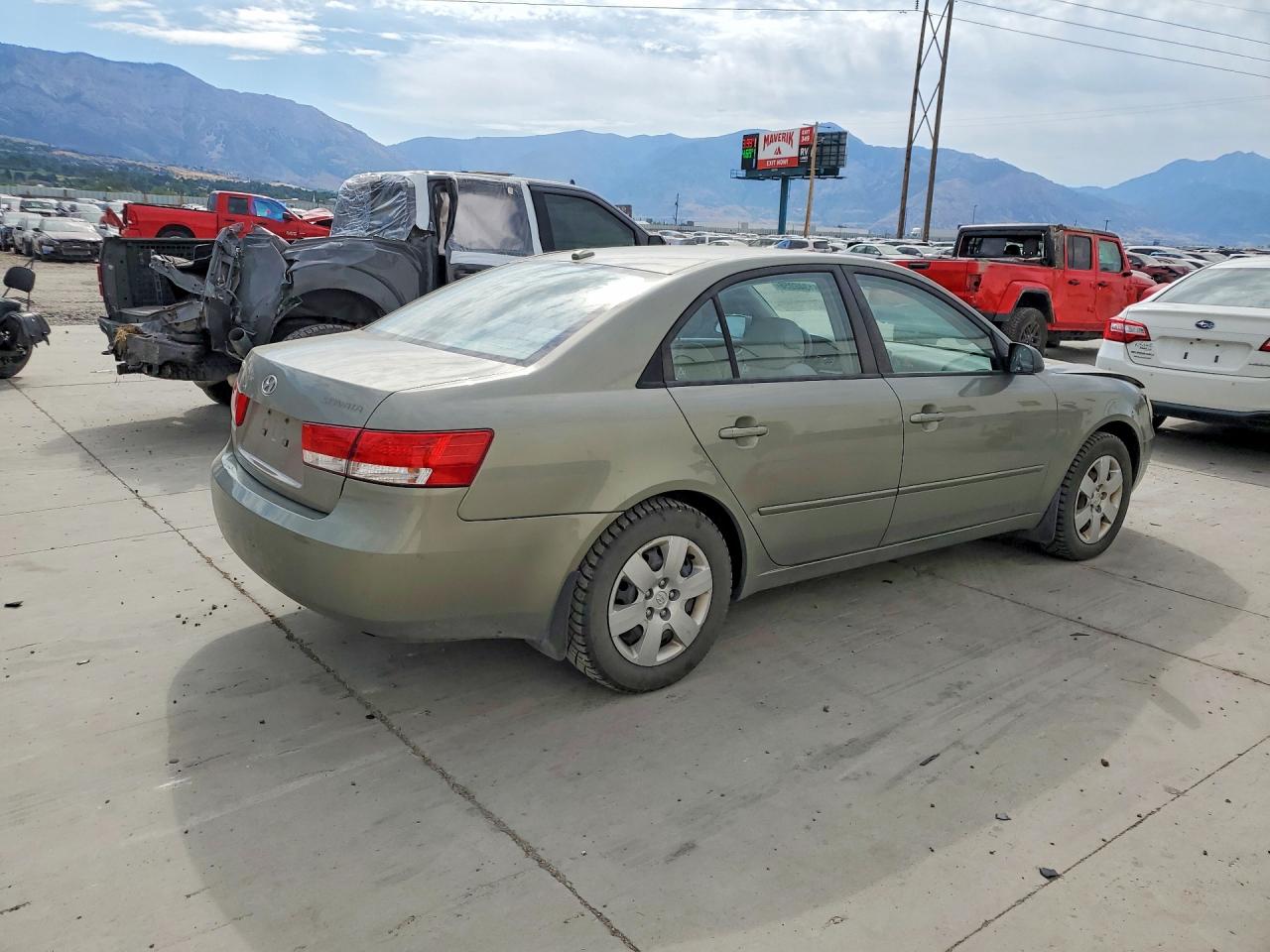 2008 Hyundai Sonata Gls Зеленый vin: 5NPET46C18H361158