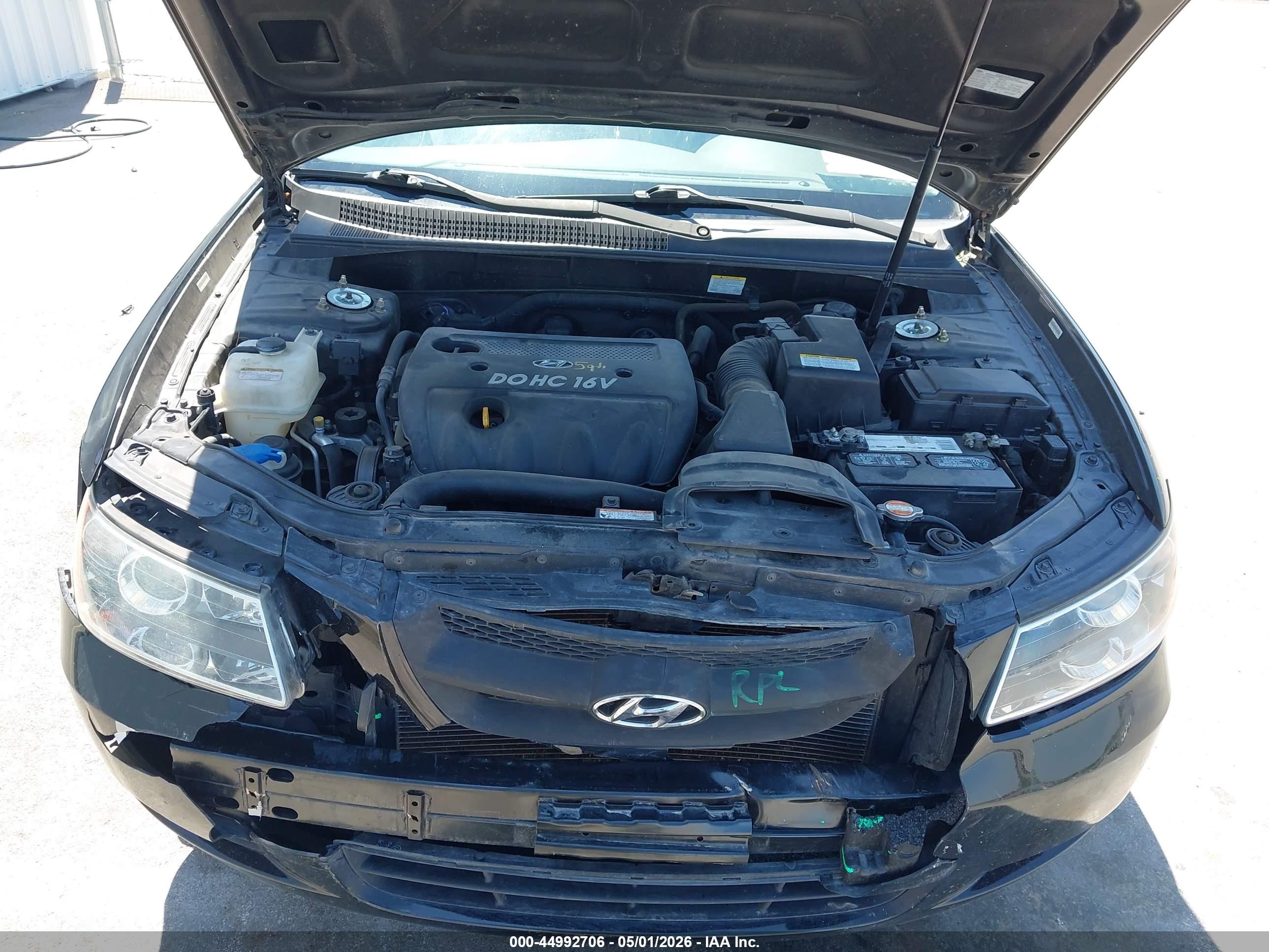 2008 Hyundai Sonata Gls Черный vin: 5NPET46C18H361239