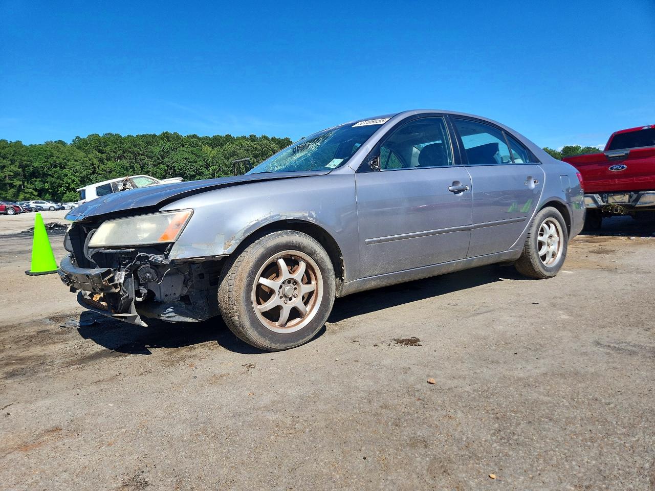2008 Hyundai Sonata Gray vin: 5NPET46C18H378946