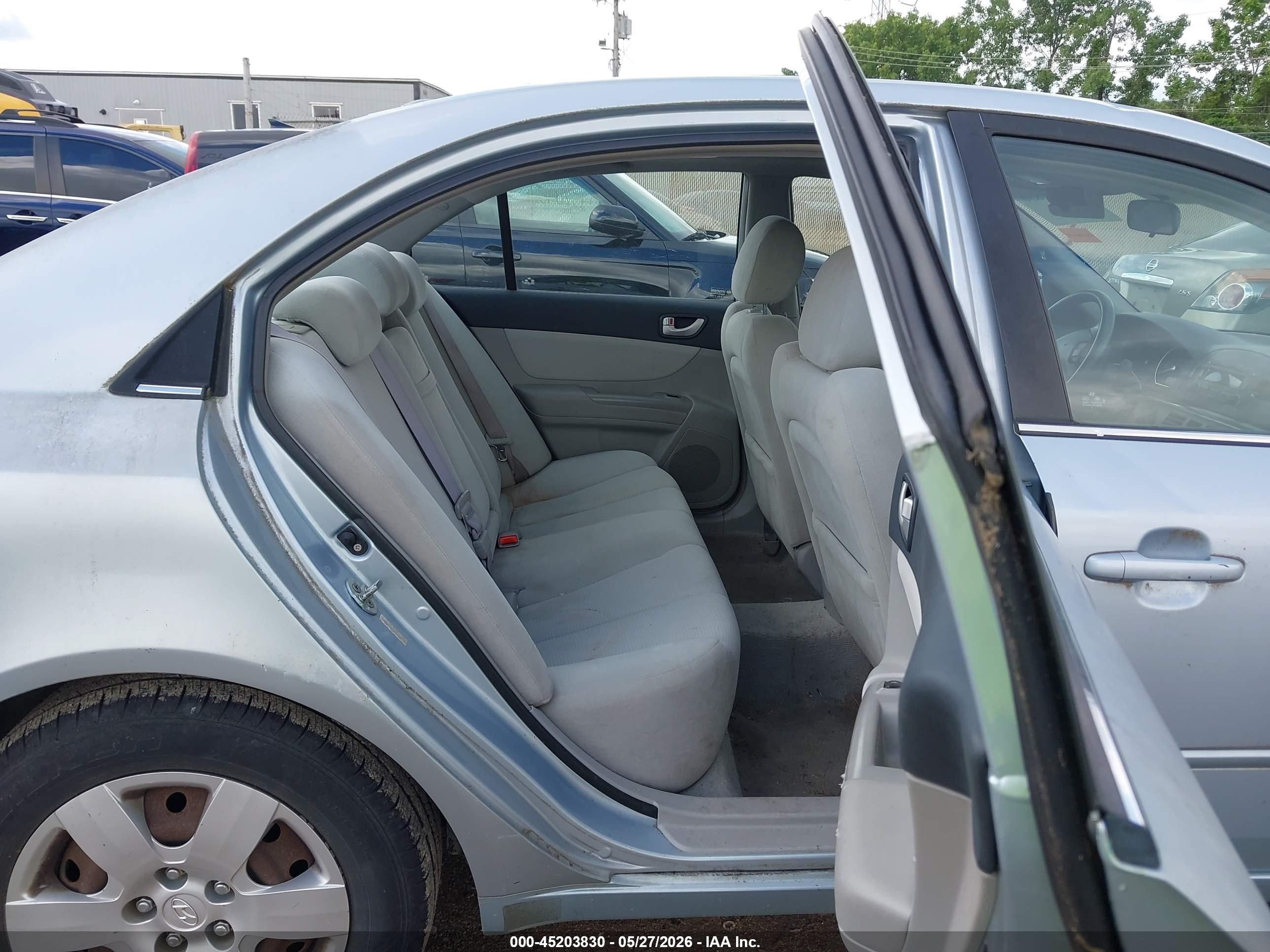 2008 Hyundai Sonata Gls Light Blue vin: 5NPET46C18H400704