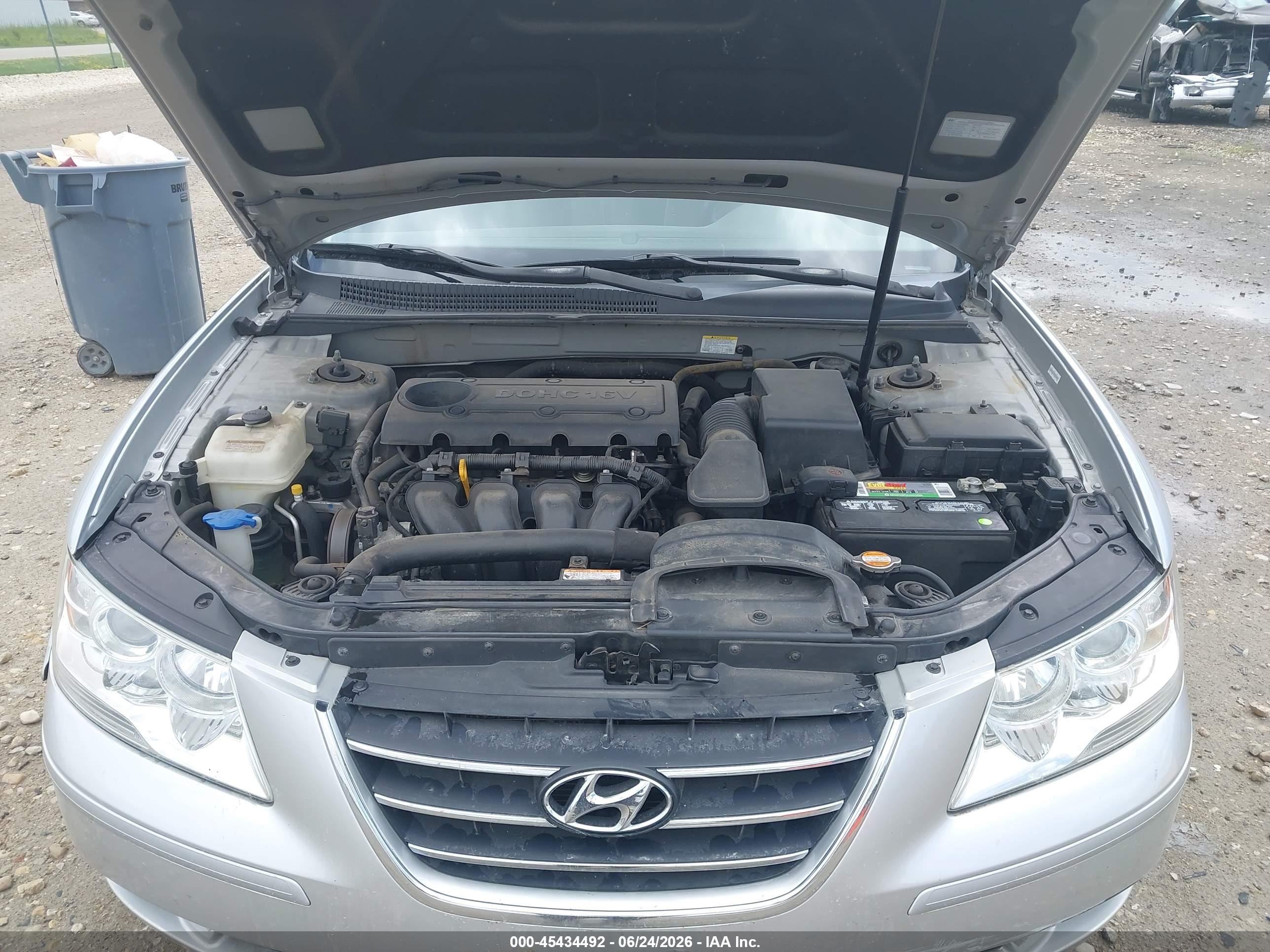 2009 Hyundai Sonata Gls Gray vin: 5NPET46C19H409291
