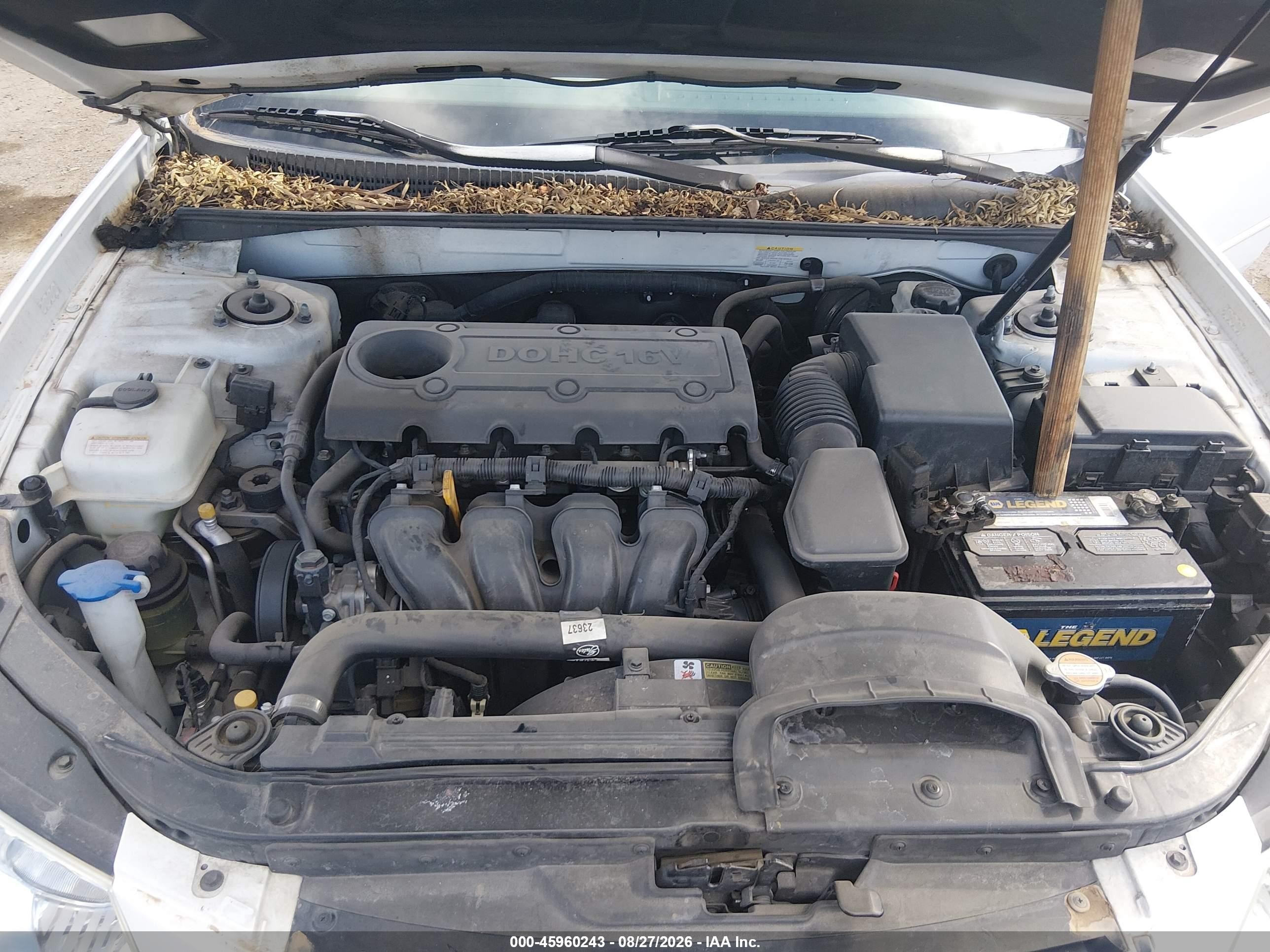 2009 Hyundai Sonata Gls Белый vin: 5NPET46C19H456904