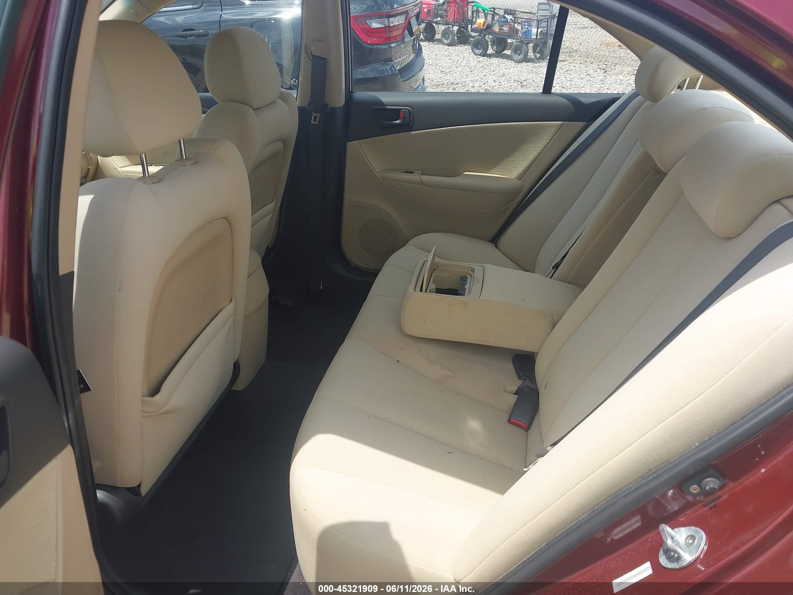 2009 Hyundai Sonata Gls Burgundy vin: 5NPET46C19H501078