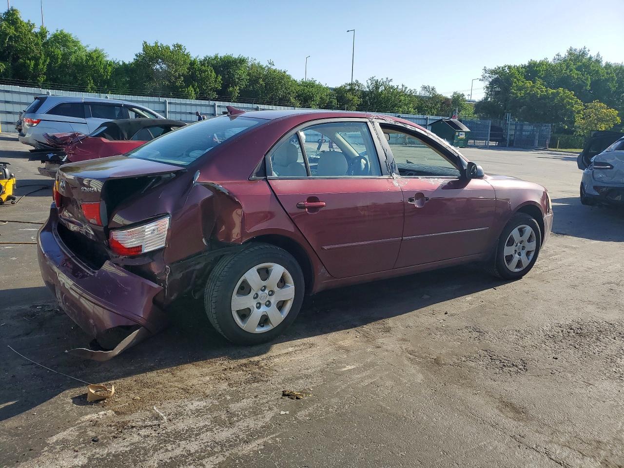 2009 Hyundai Sonata Gls Burgundy vin: 5NPET46C19H507530