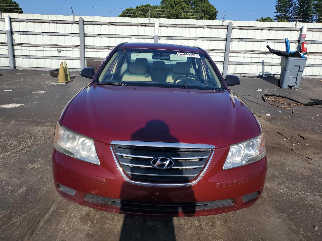 2009 Hyundai Sonata Gls Burgundy vin: 5NPET46C19H507530