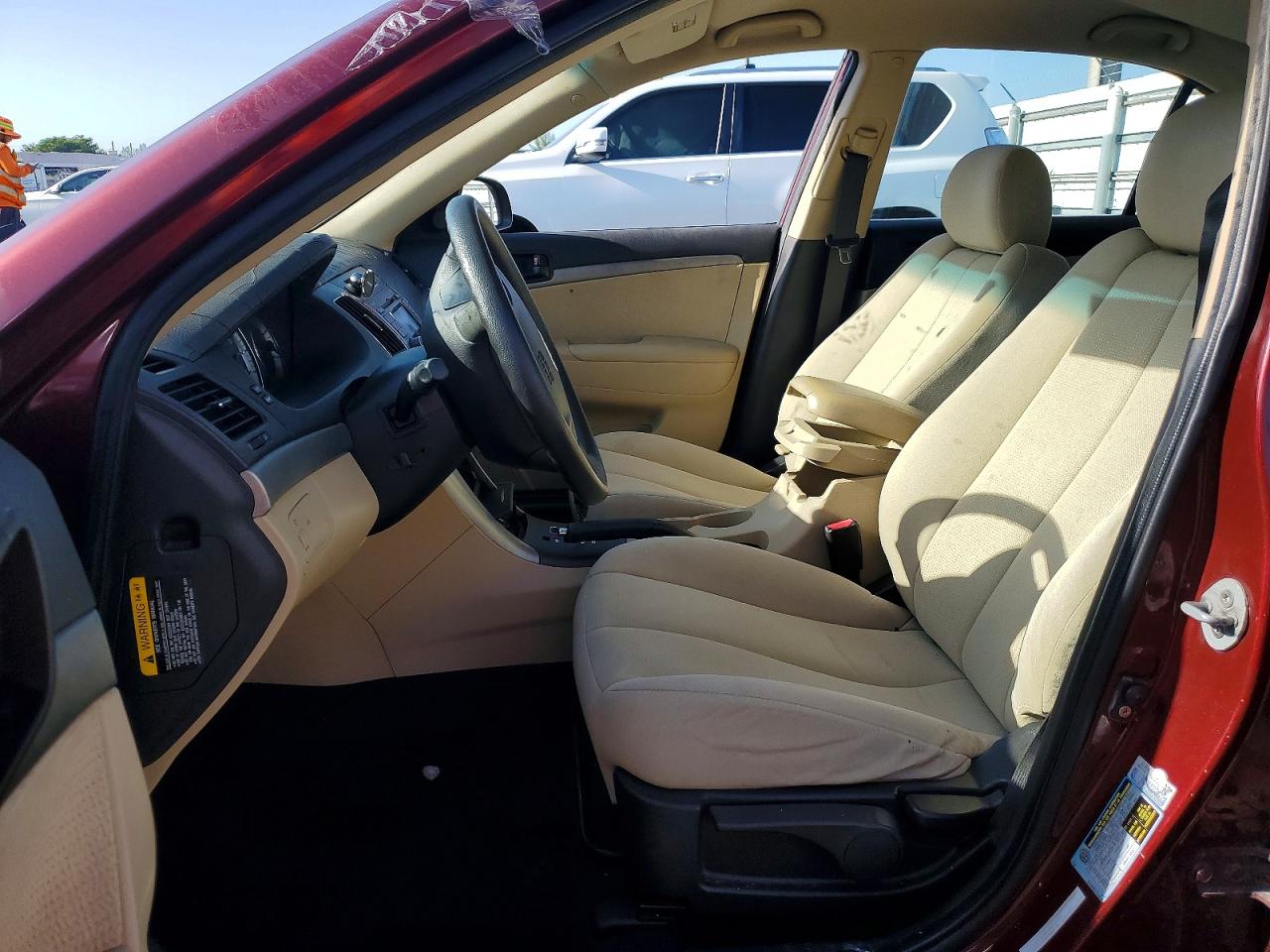 2009 Hyundai Sonata Gls Burgundy vin: 5NPET46C19H507530