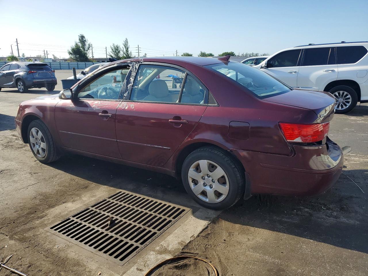 2009 Hyundai Sonata Gls Burgundy vin: 5NPET46C19H507530