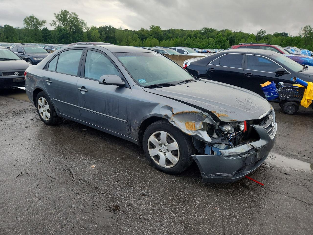 2009 Hyundai Sonata Gls Gray vin: 5NPET46C19H525042