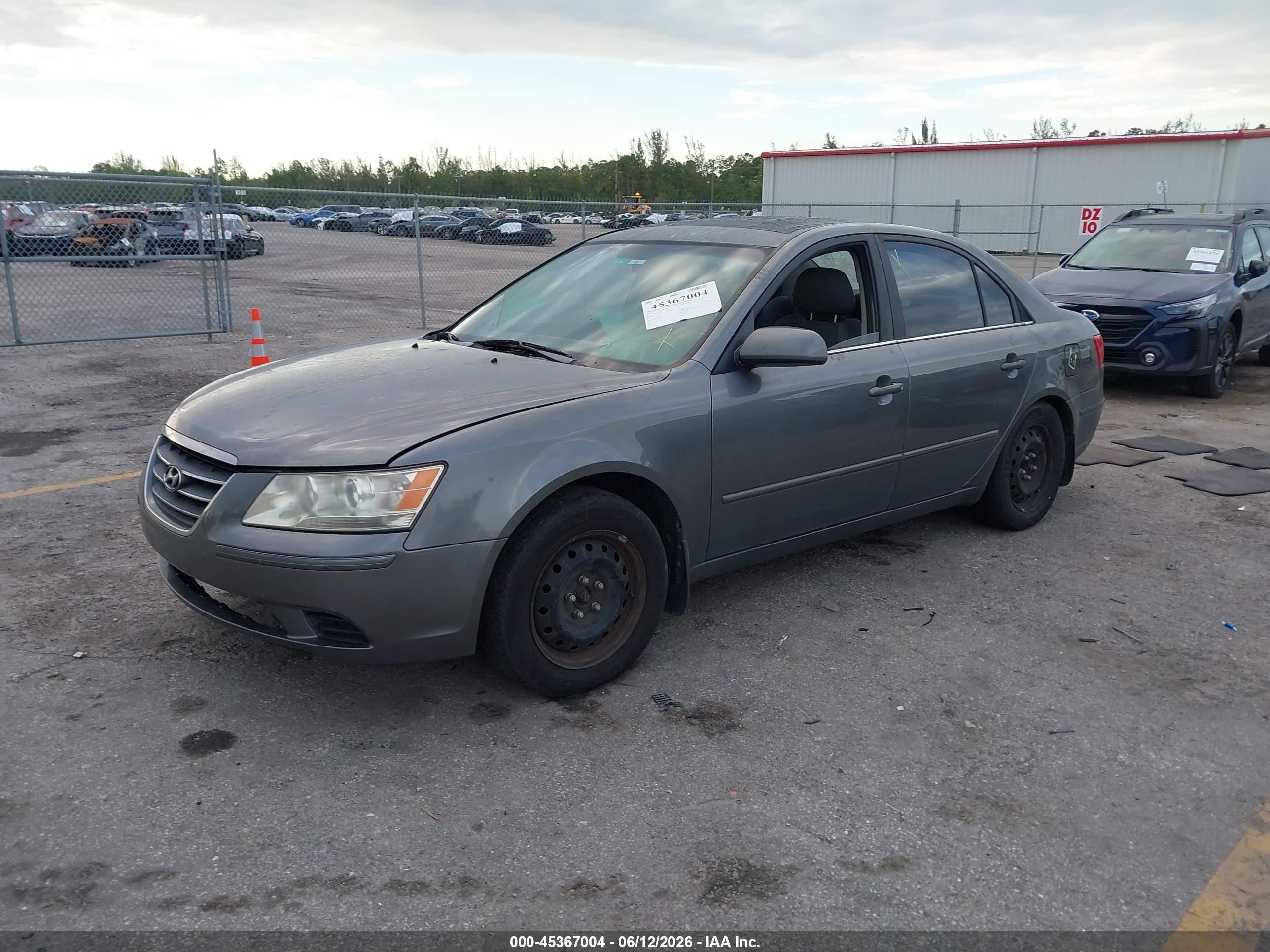 2009 Hyundai Sonata Gls Gray vin: 5NPET46C19H538714