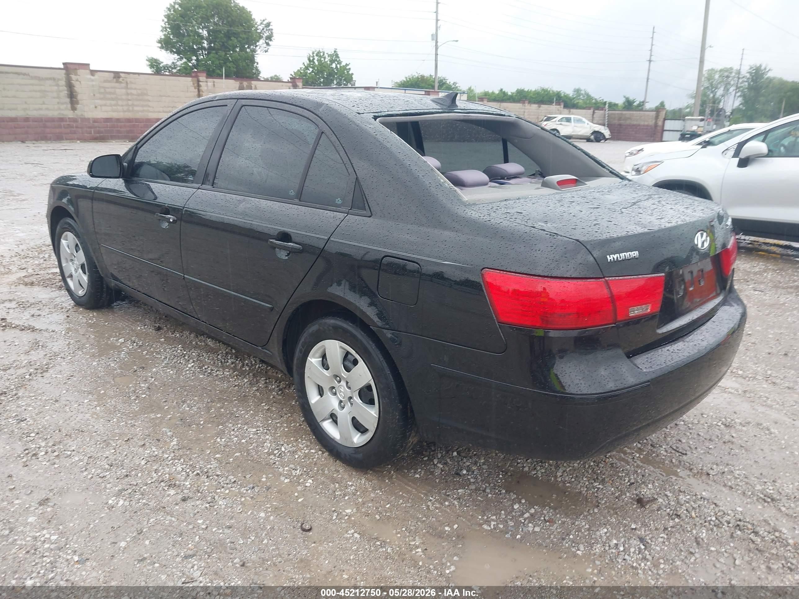2009 Hyundai Sonata Gls Серый vin: 5NPET46C19H565038