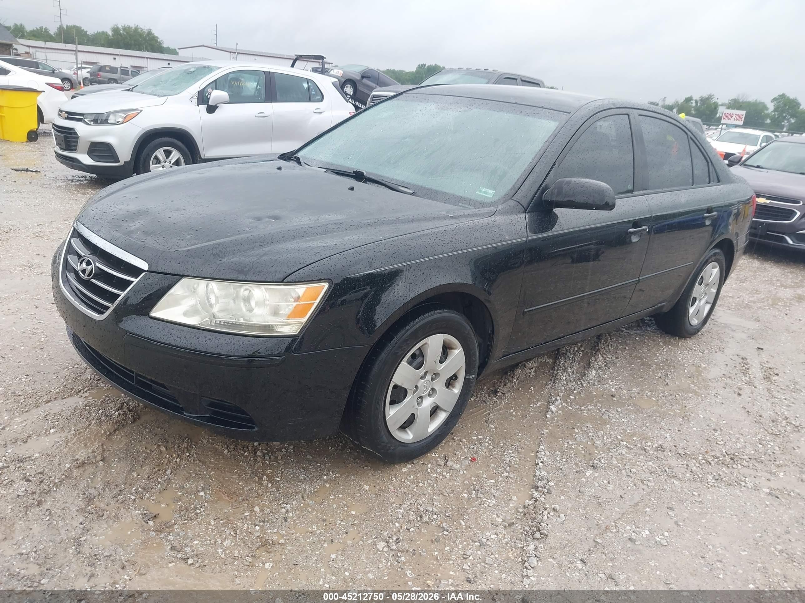 2009 Hyundai Sonata Gls Серый vin: 5NPET46C19H565038