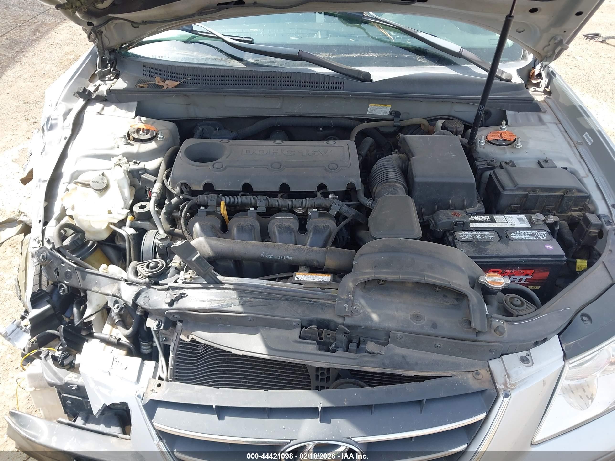 2009 Hyundai Sonata Gls Silver vin: 5NPET46C19H574824