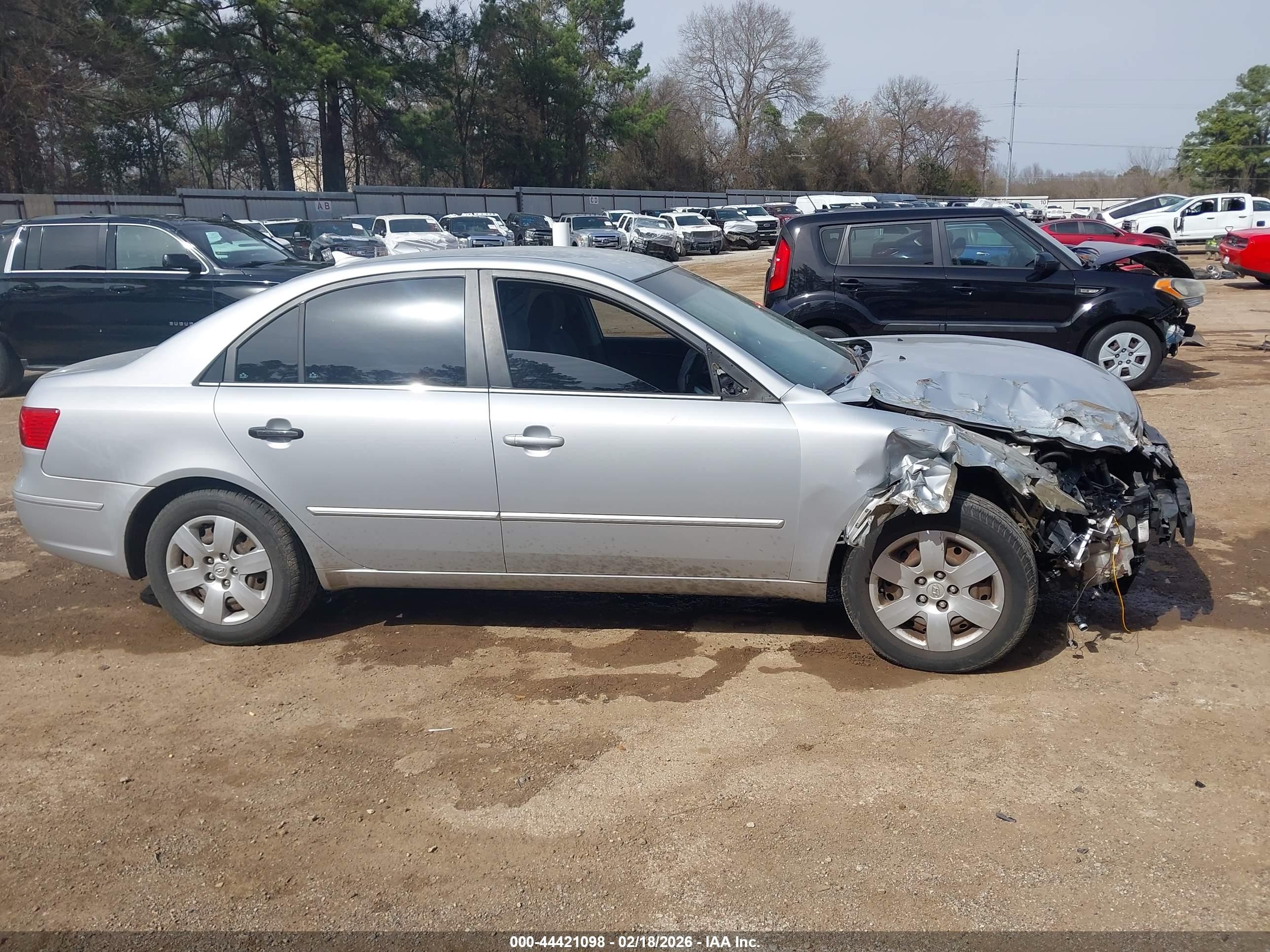 2009 Hyundai Sonata Gls Silver vin: 5NPET46C19H574824