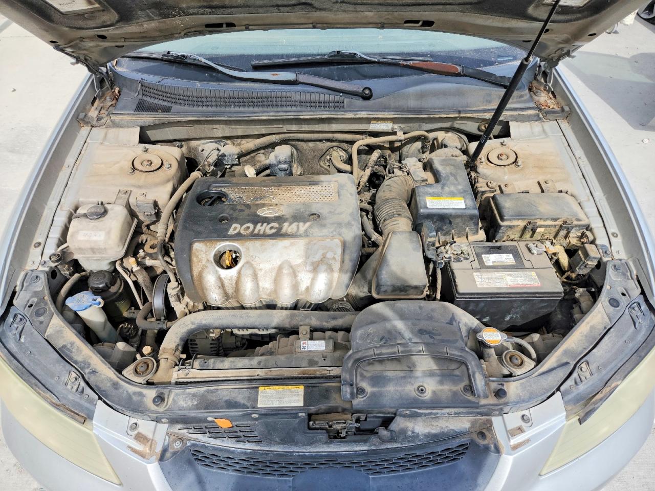 2006 Hyundai Sonata Gl Silver vin: 5NPET46C26H099356