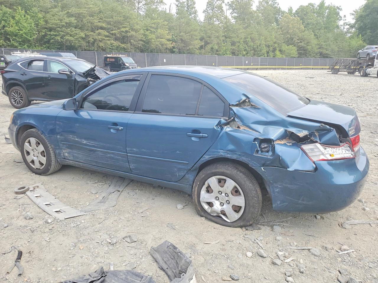 2006 Hyundai Sonata Gl Blue vin: 5NPET46C26H102157