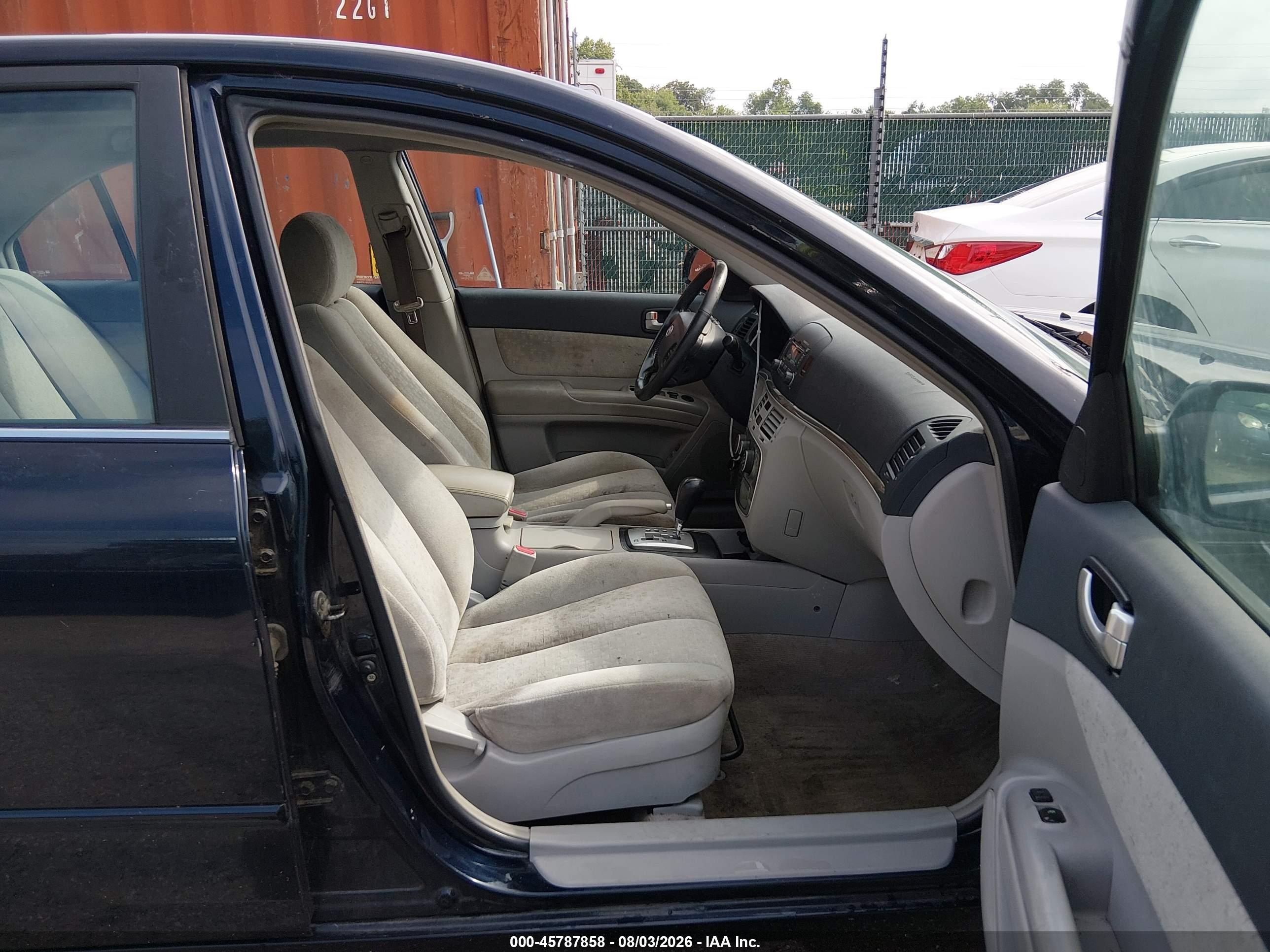 2007 Hyundai Sonata Gls/gls W/xm Black vin: 5NPET46C27H195019