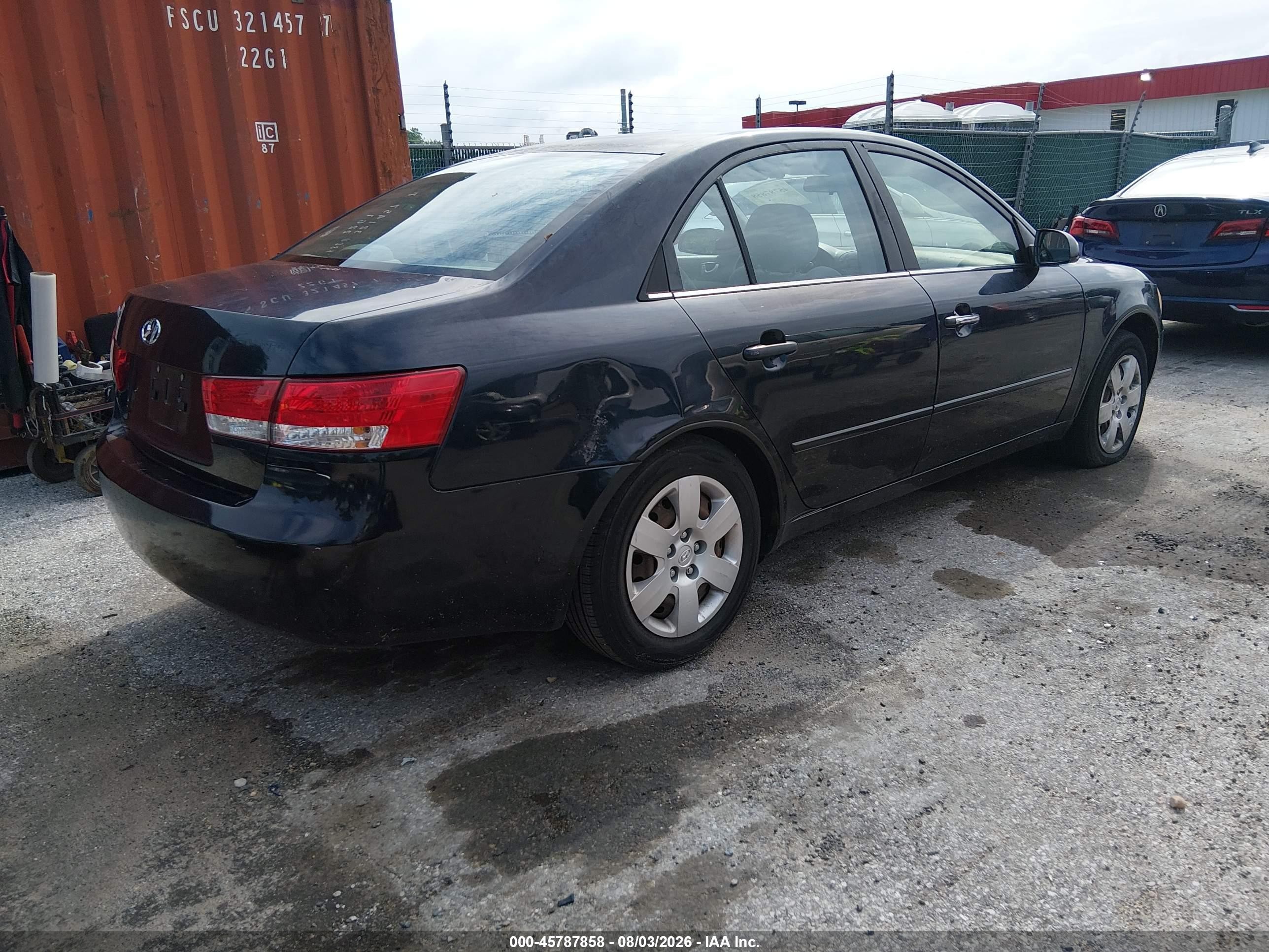 2007 Hyundai Sonata Gls/gls W/xm Black vin: 5NPET46C27H195019