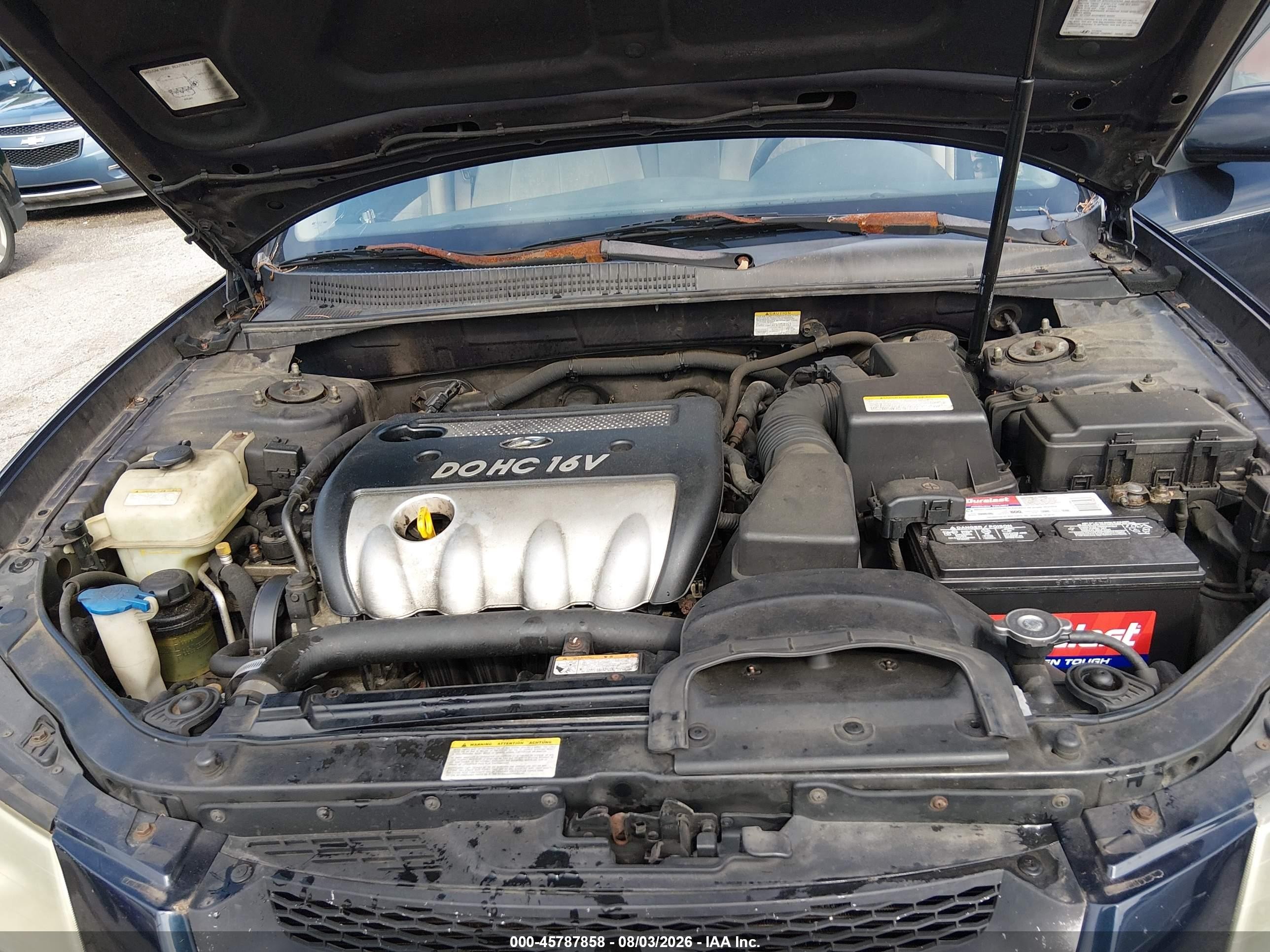 2007 Hyundai Sonata Gls/gls W/xm Black vin: 5NPET46C27H195019