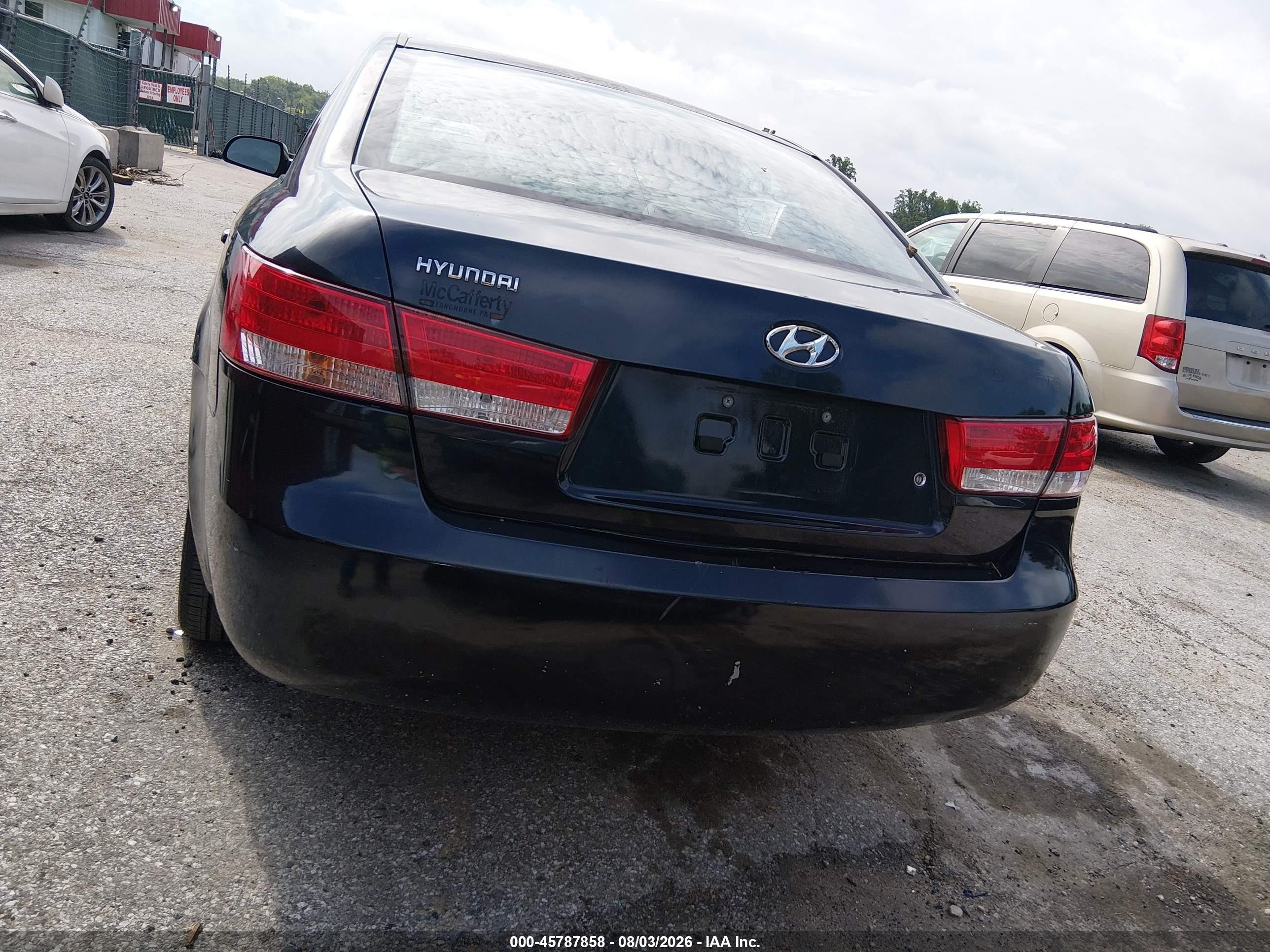 2007 Hyundai Sonata Gls/gls W/xm Black vin: 5NPET46C27H195019