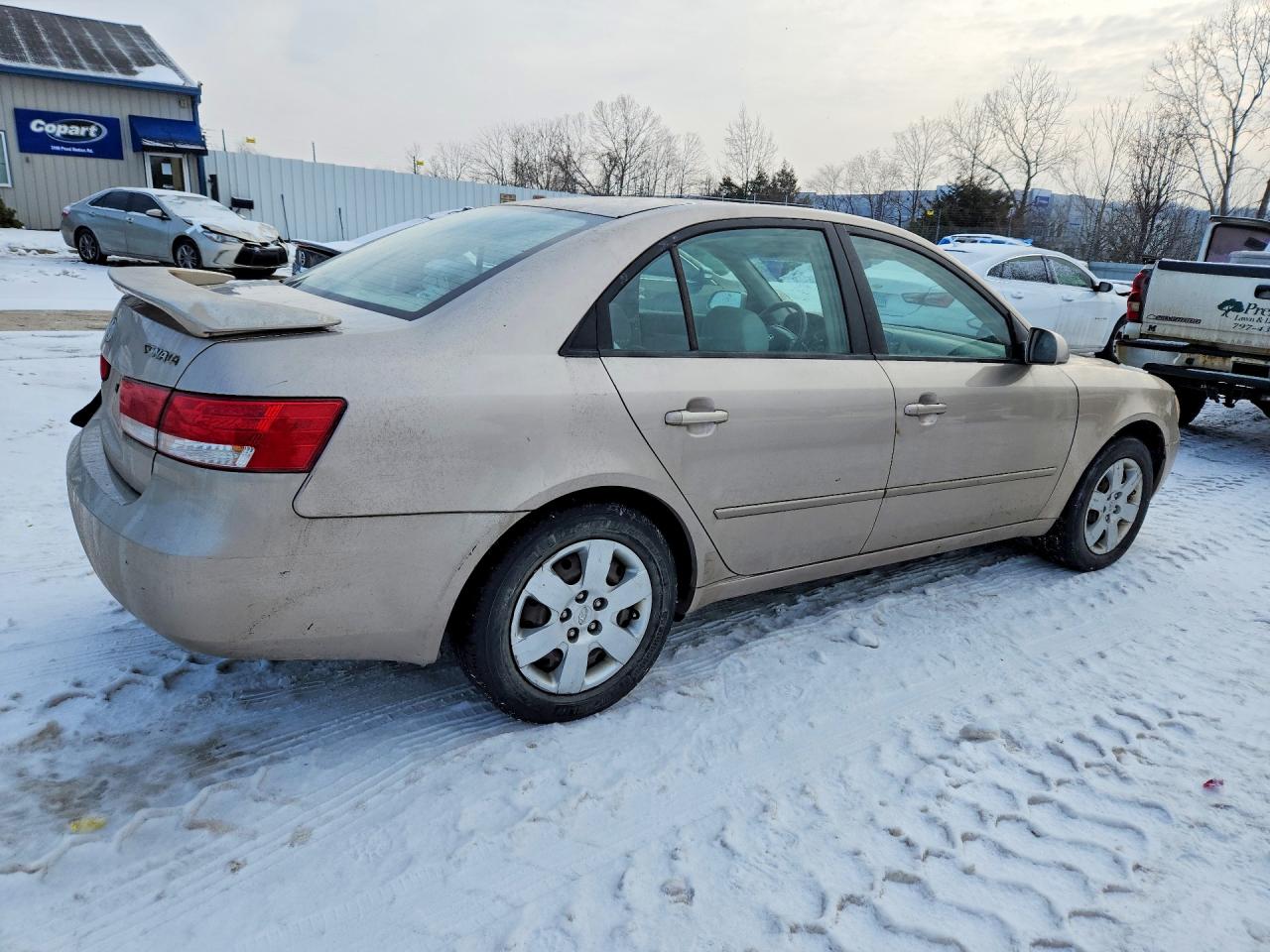 2007 Hyundai Sonata Gls Gold vin: 5NPET46C27H204253