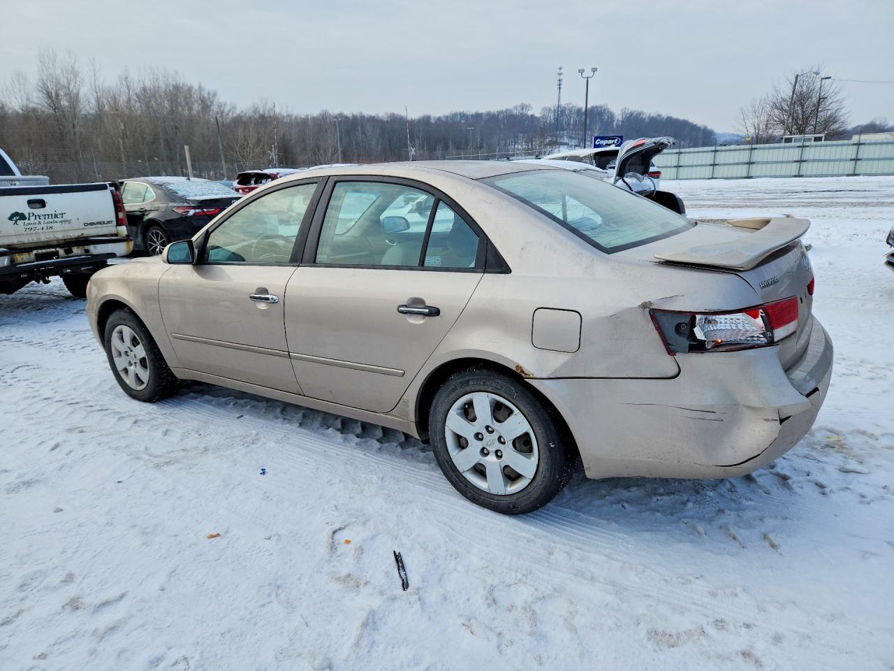 2007 Hyundai Sonata Gls Gold vin: 5NPET46C27H204253