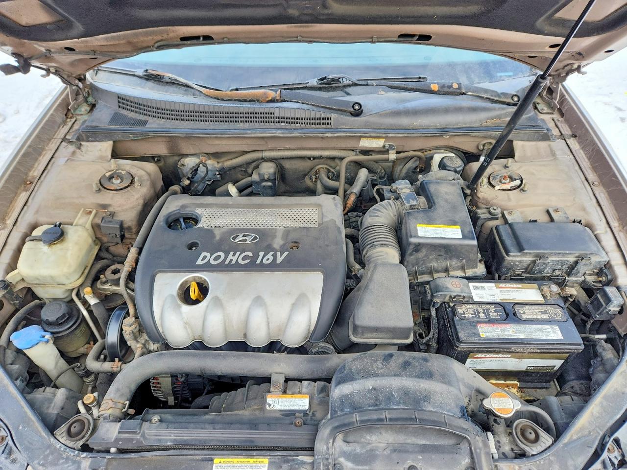 2007 Hyundai Sonata Gls Gold vin: 5NPET46C27H204253