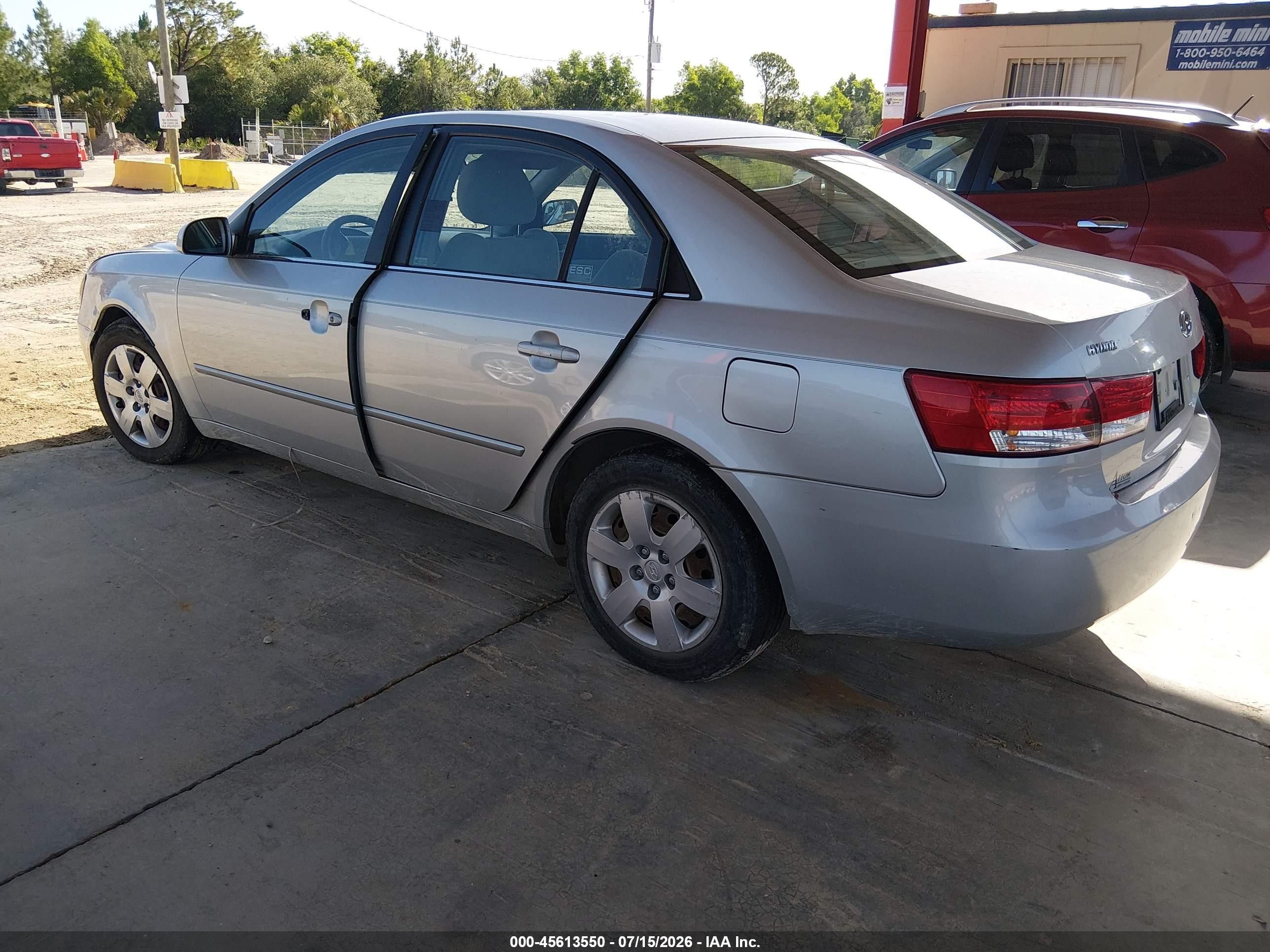 2007 Hyundai Sonata Gls/gls W/xm Silver vin: 5NPET46C27H209307
