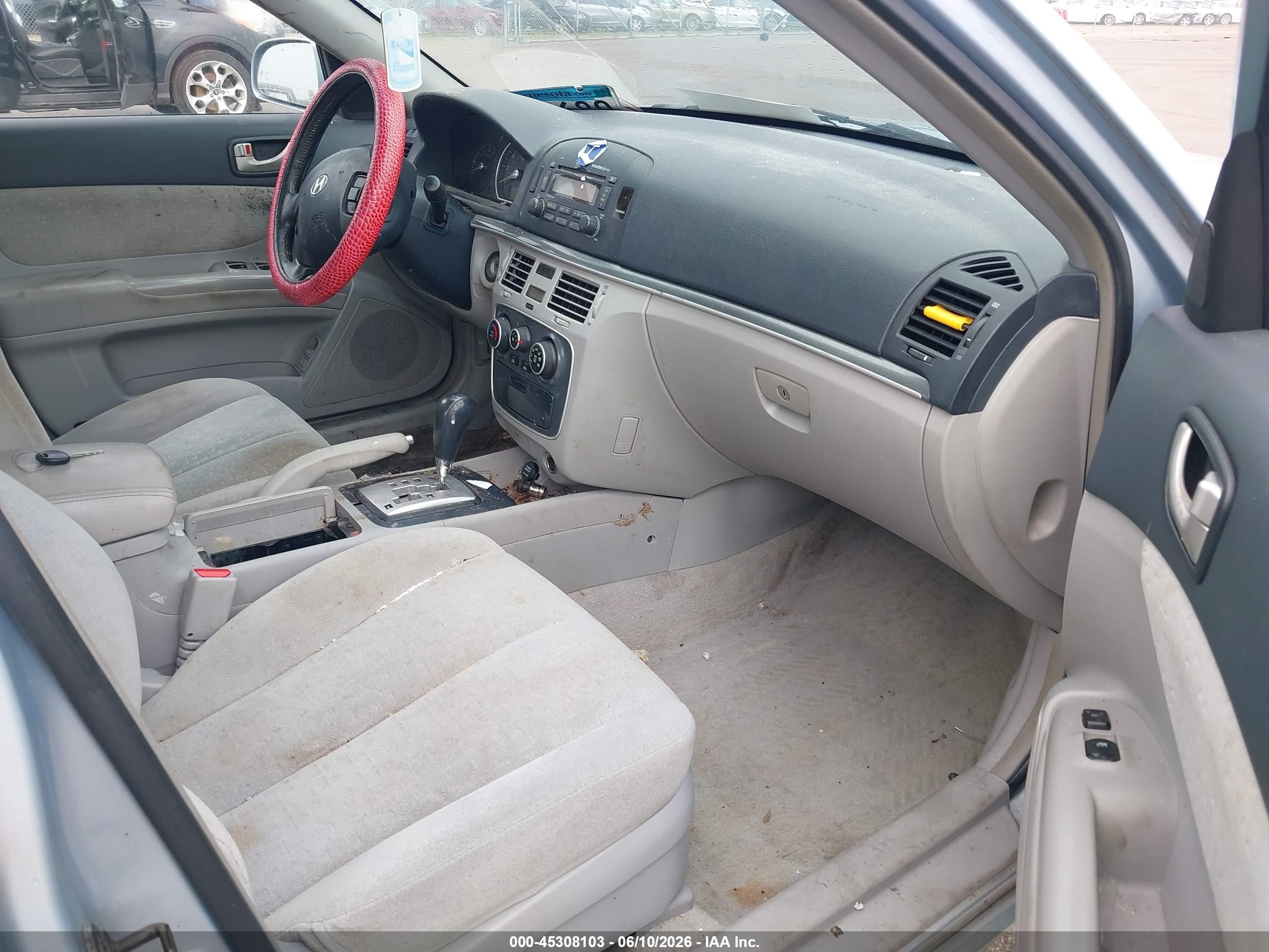 2007 Hyundai Sonata Gls/gls W/xm Light Blue vin: 5NPET46C27H223921