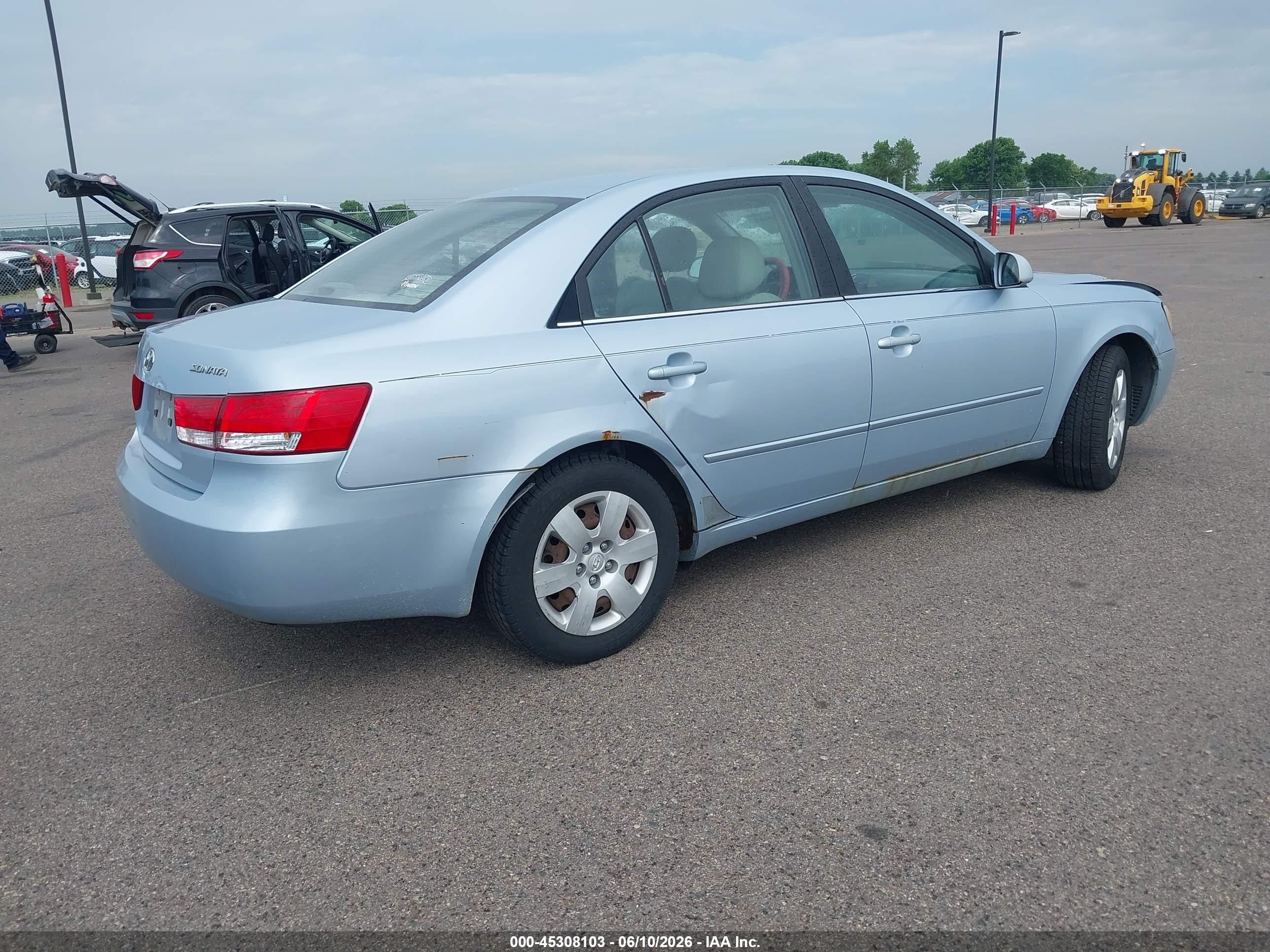 2007 Hyundai Sonata Gls/gls W/xm Light Blue vin: 5NPET46C27H223921