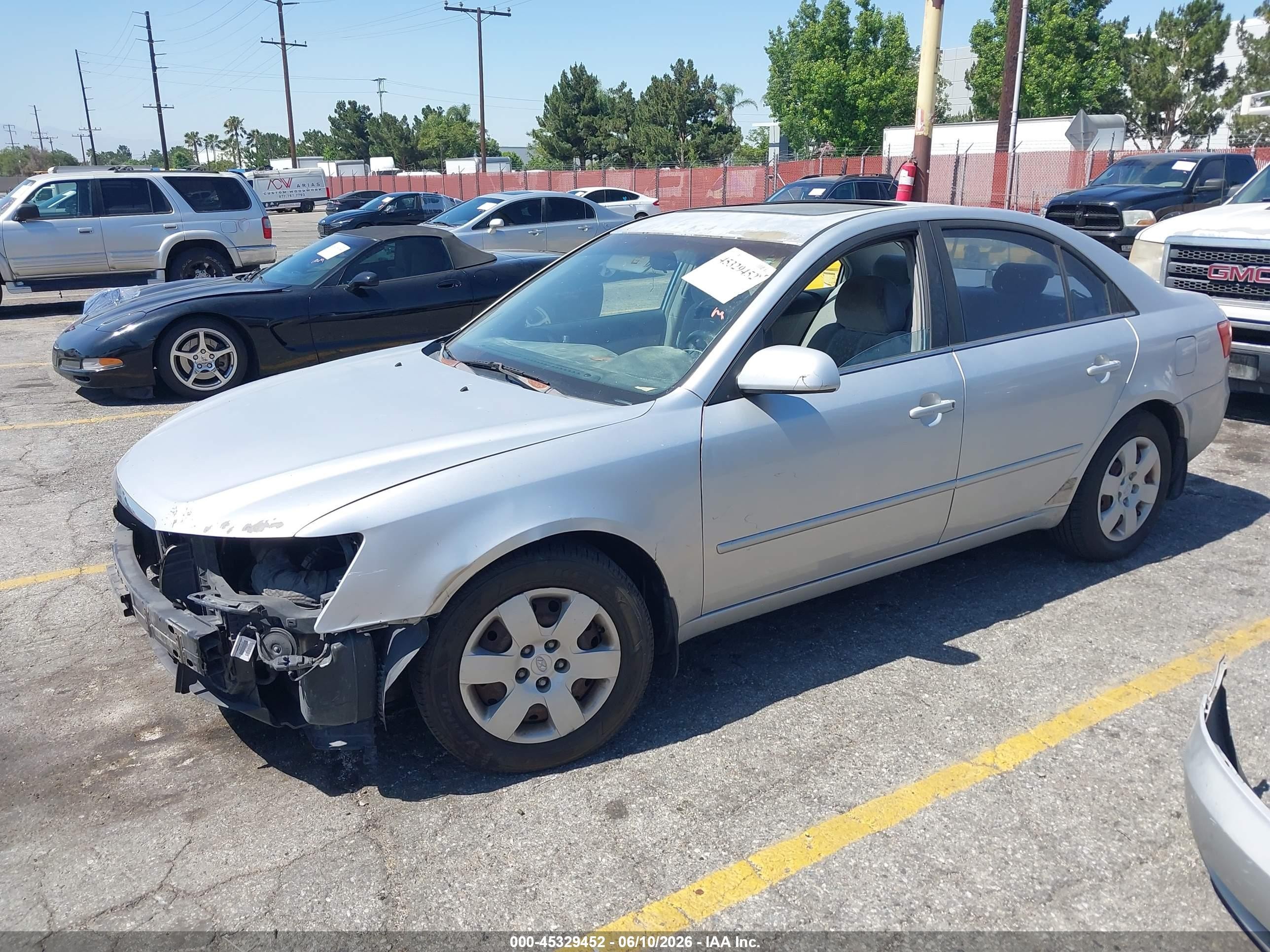2007 Hyundai Sonata Gls Silver vin: 5NPET46C27H247605