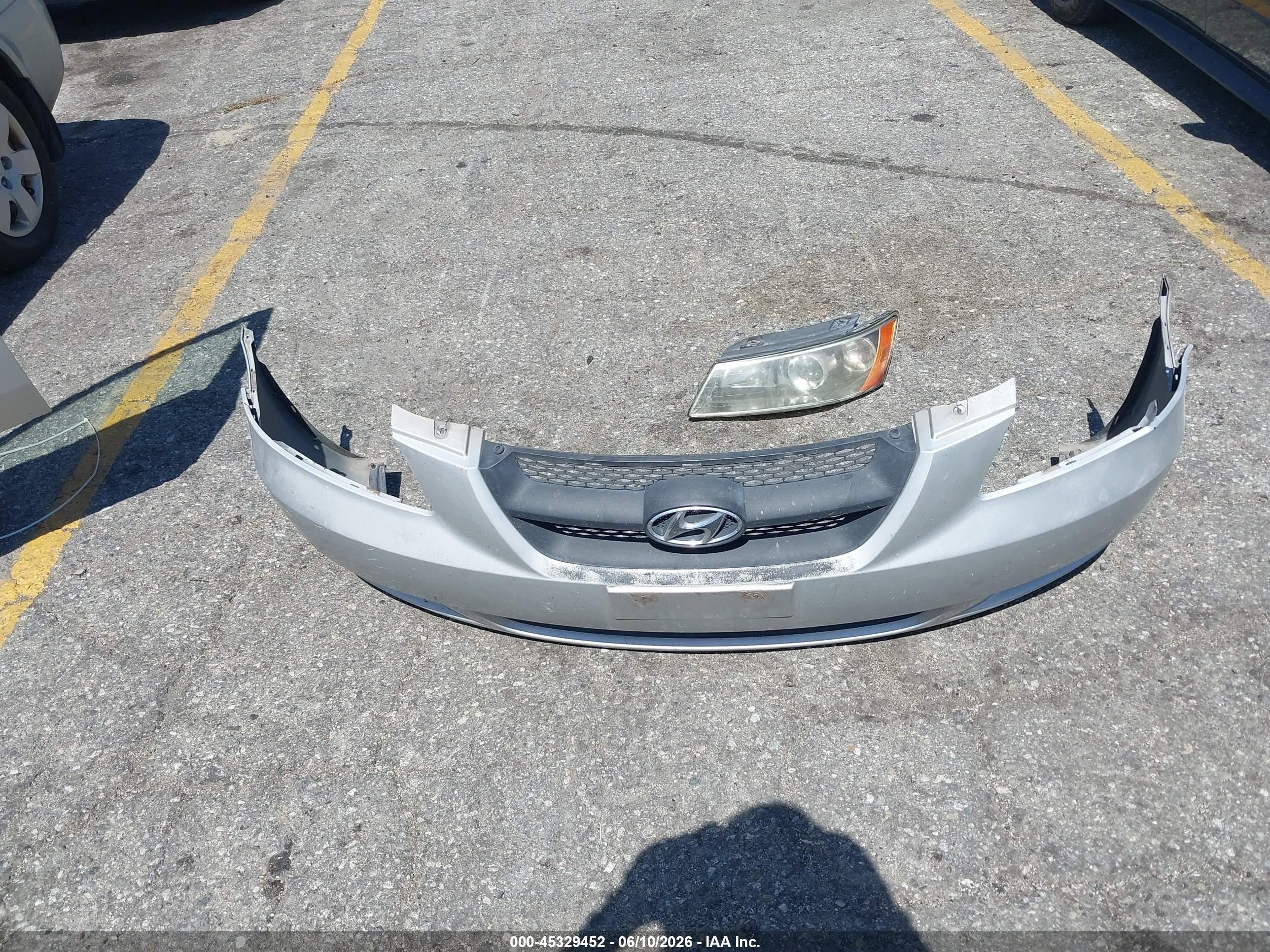 2007 Hyundai Sonata Gls Silver vin: 5NPET46C27H247605