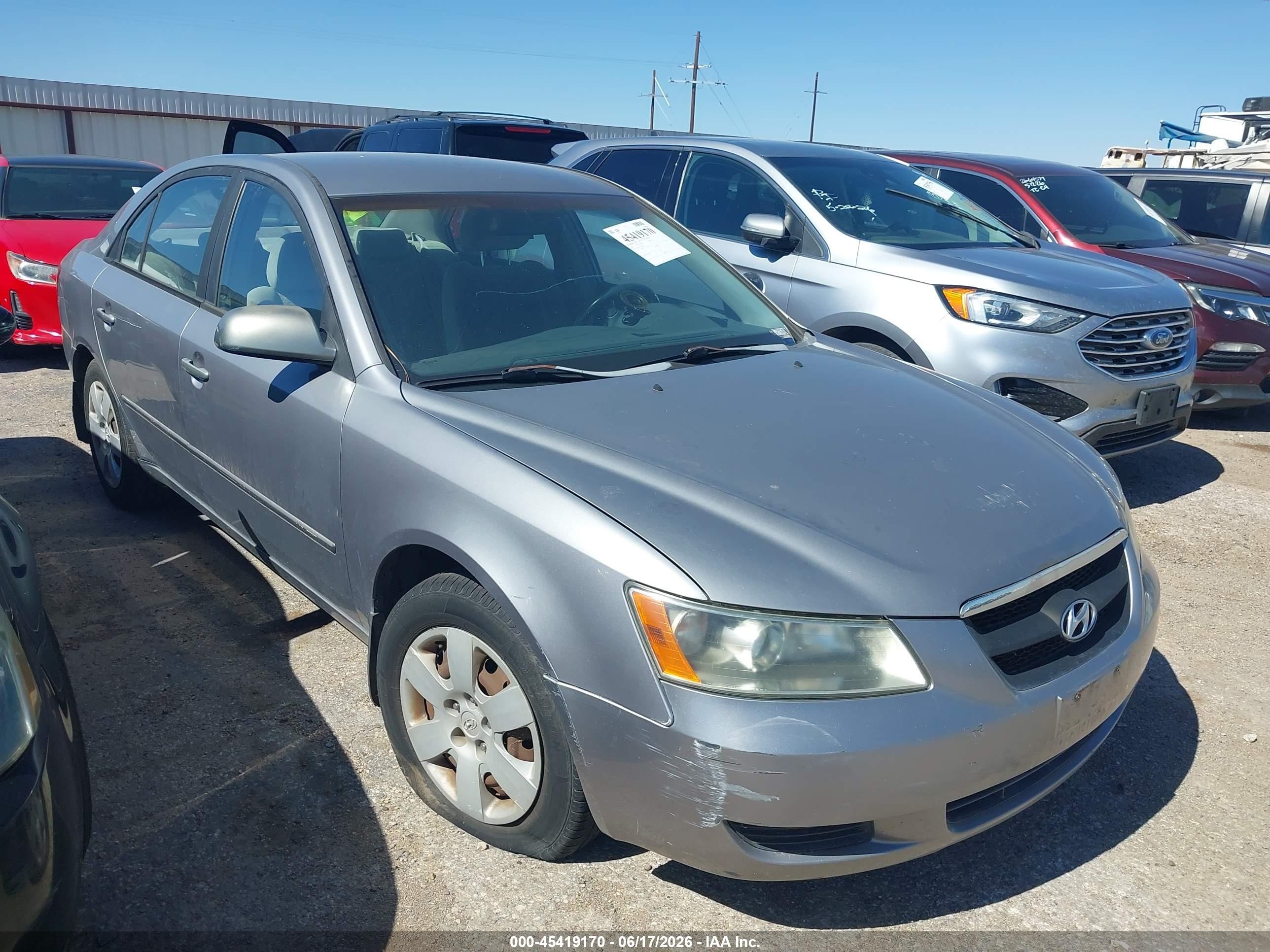 2007 Hyundai Sonata Gls/gls W/xm Silver vin: 5NPET46C27H262413