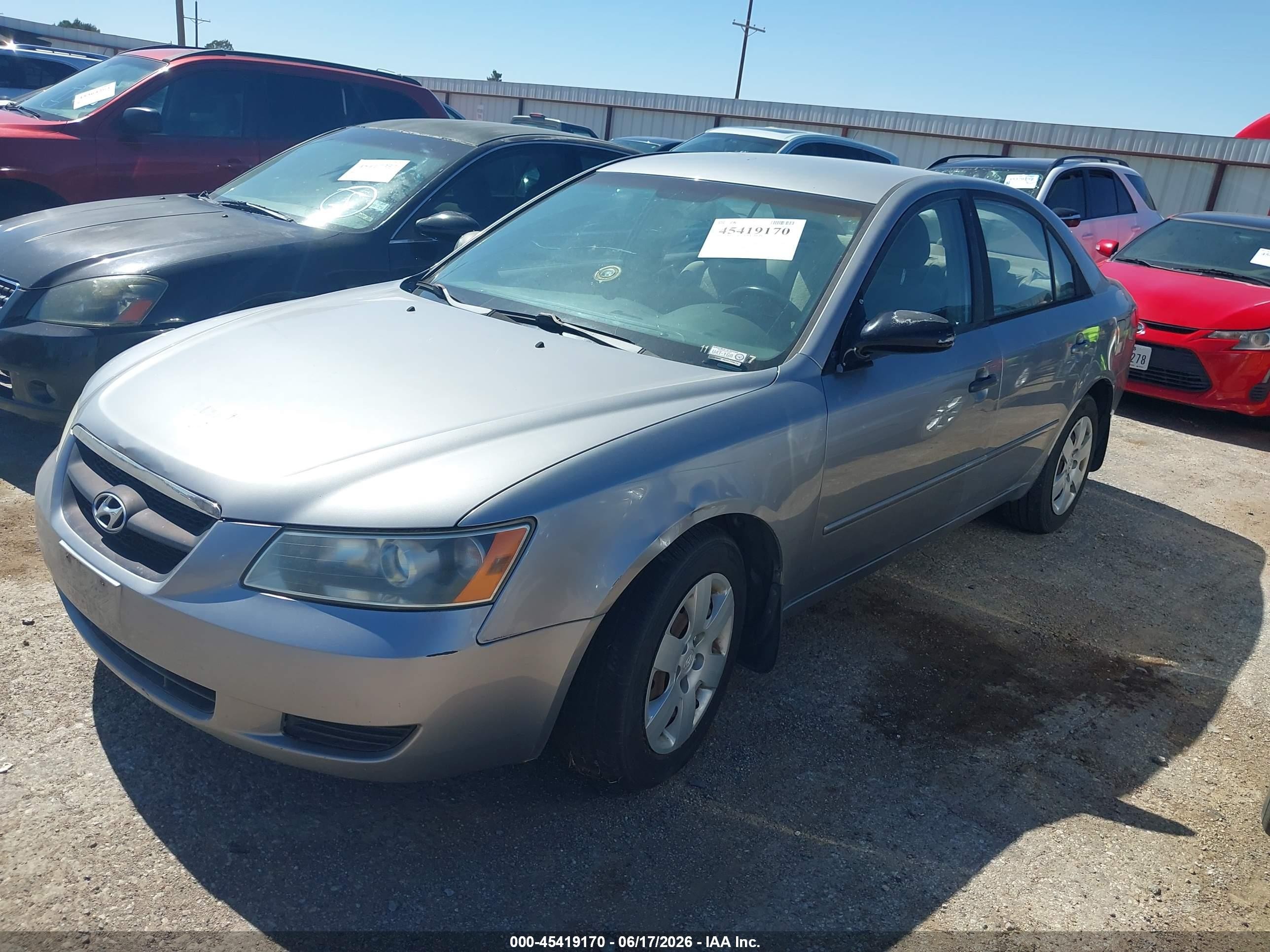 2007 Hyundai Sonata Gls/gls W/xm Silver vin: 5NPET46C27H262413