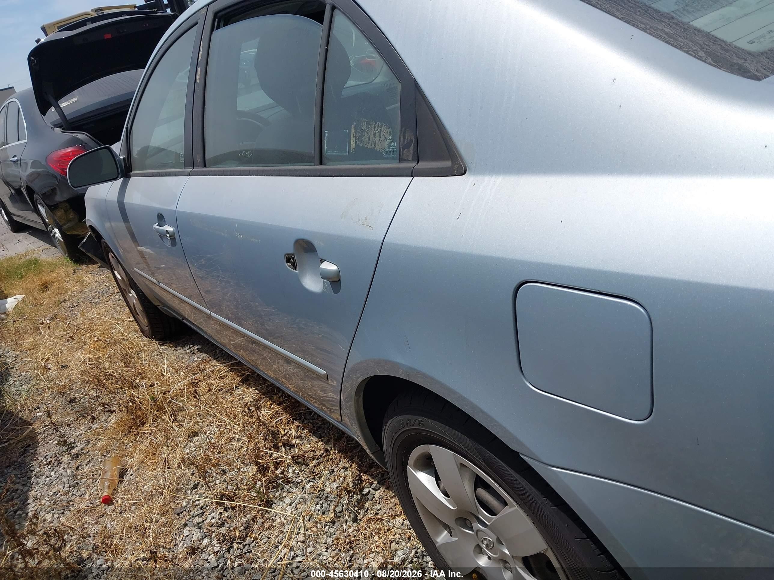 2007 Hyundai Sonata Gls/gls W/xm Light Blue vin: 5NPET46C27H294553