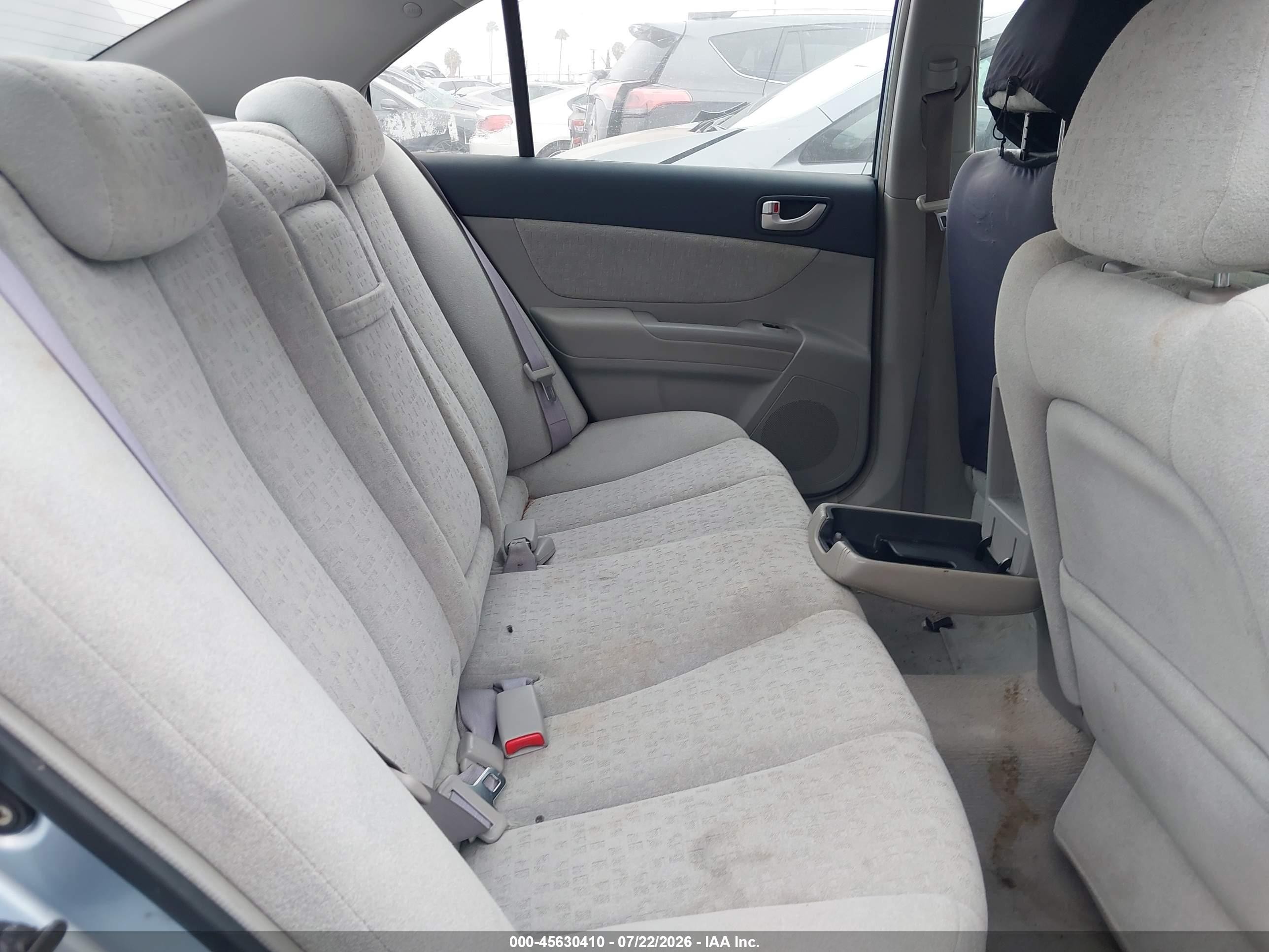2007 Hyundai Sonata Gls/gls W/xm Light Blue vin: 5NPET46C27H294553