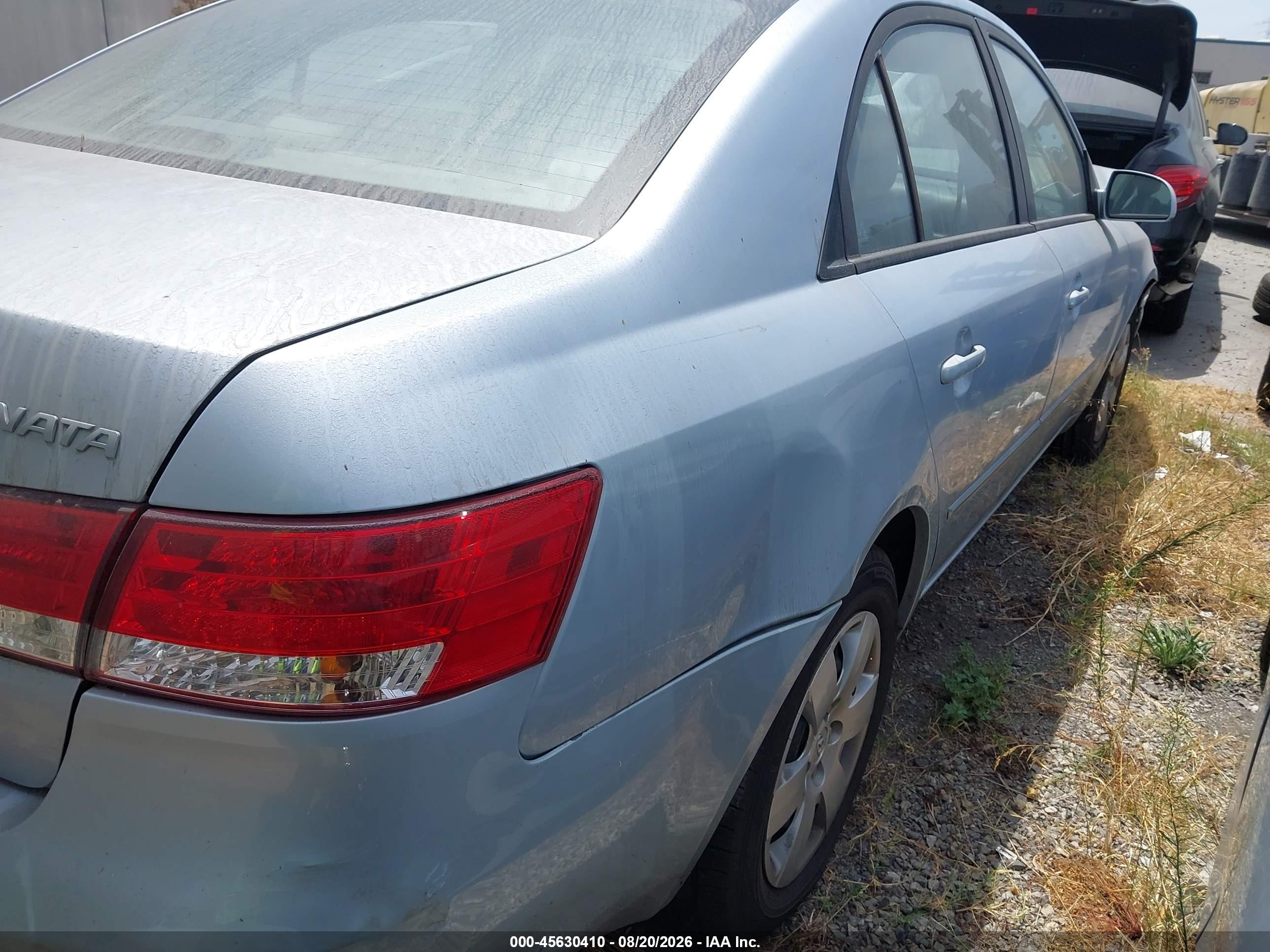 2007 Hyundai Sonata Gls/gls W/xm Light Blue vin: 5NPET46C27H294553