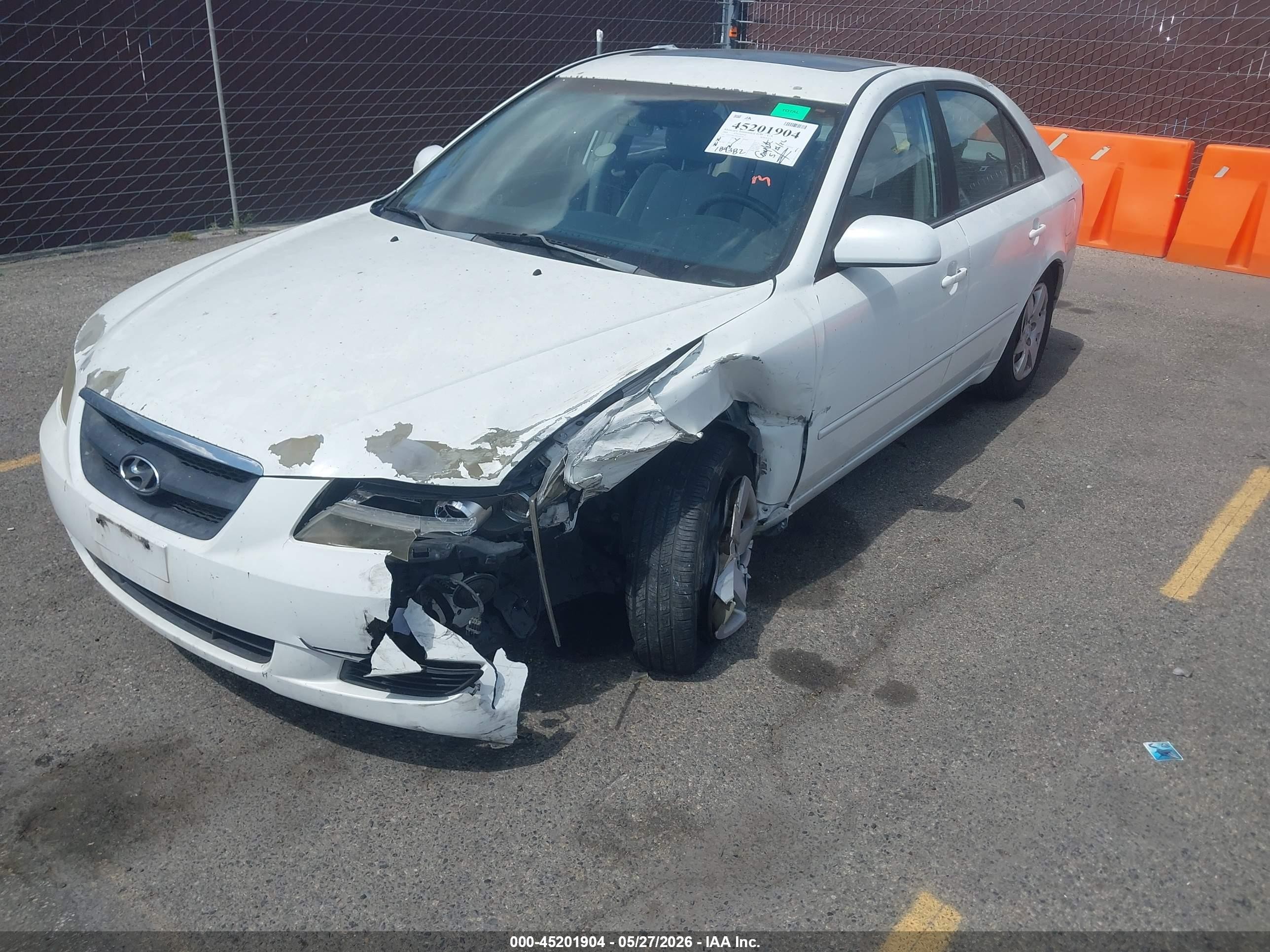 2008 Hyundai Sonata Gls White vin: 5NPET46C28H340190