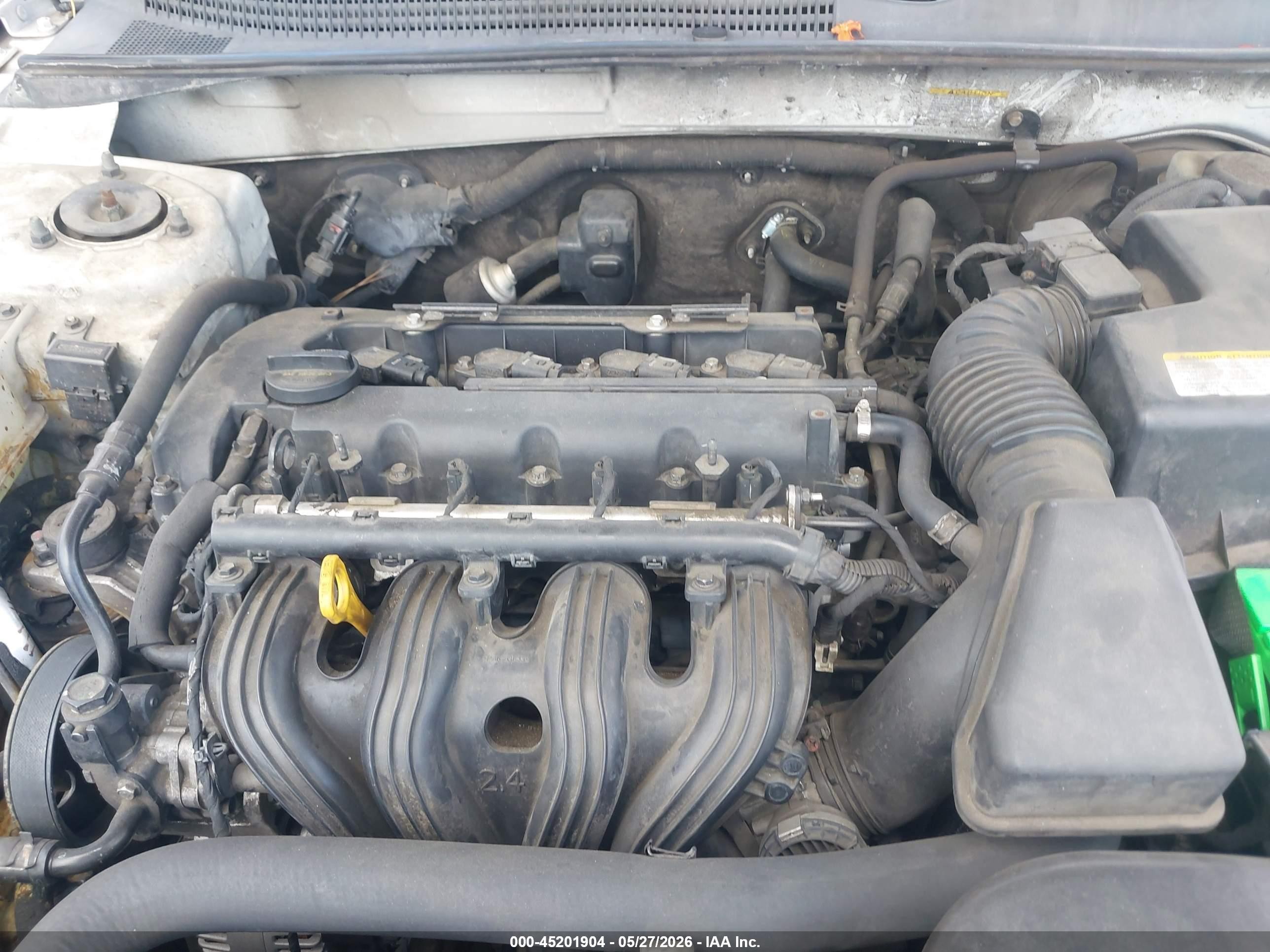 2008 Hyundai Sonata Gls White vin: 5NPET46C28H340190