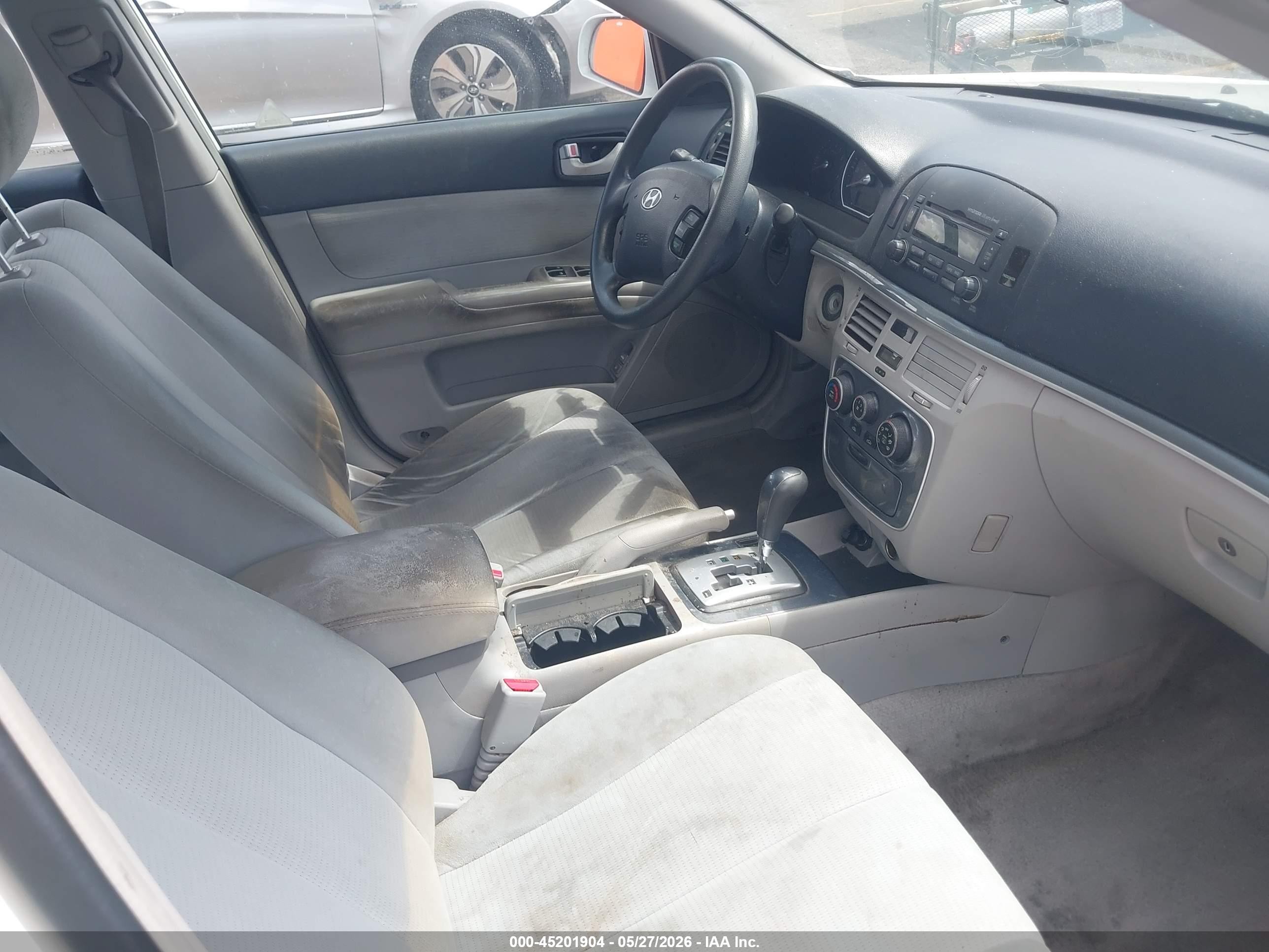 2008 Hyundai Sonata Gls White vin: 5NPET46C28H340190
