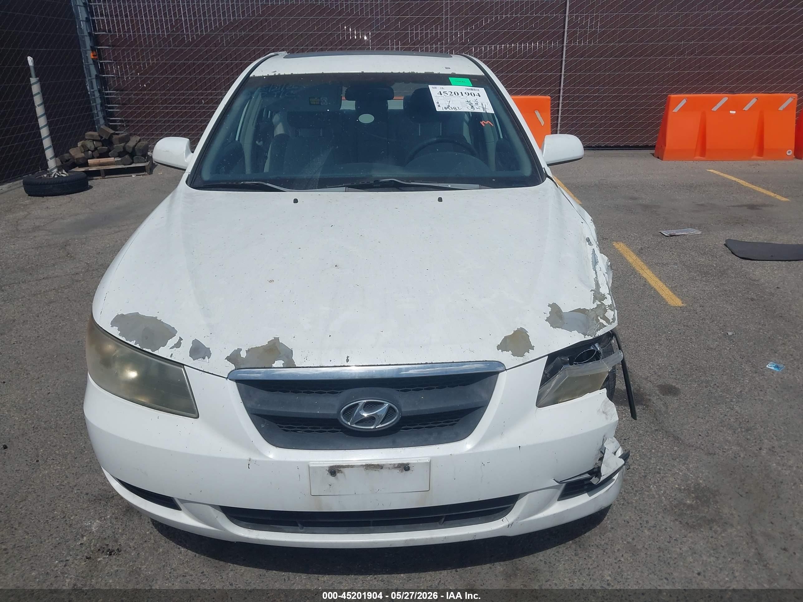 2008 Hyundai Sonata Gls White vin: 5NPET46C28H340190