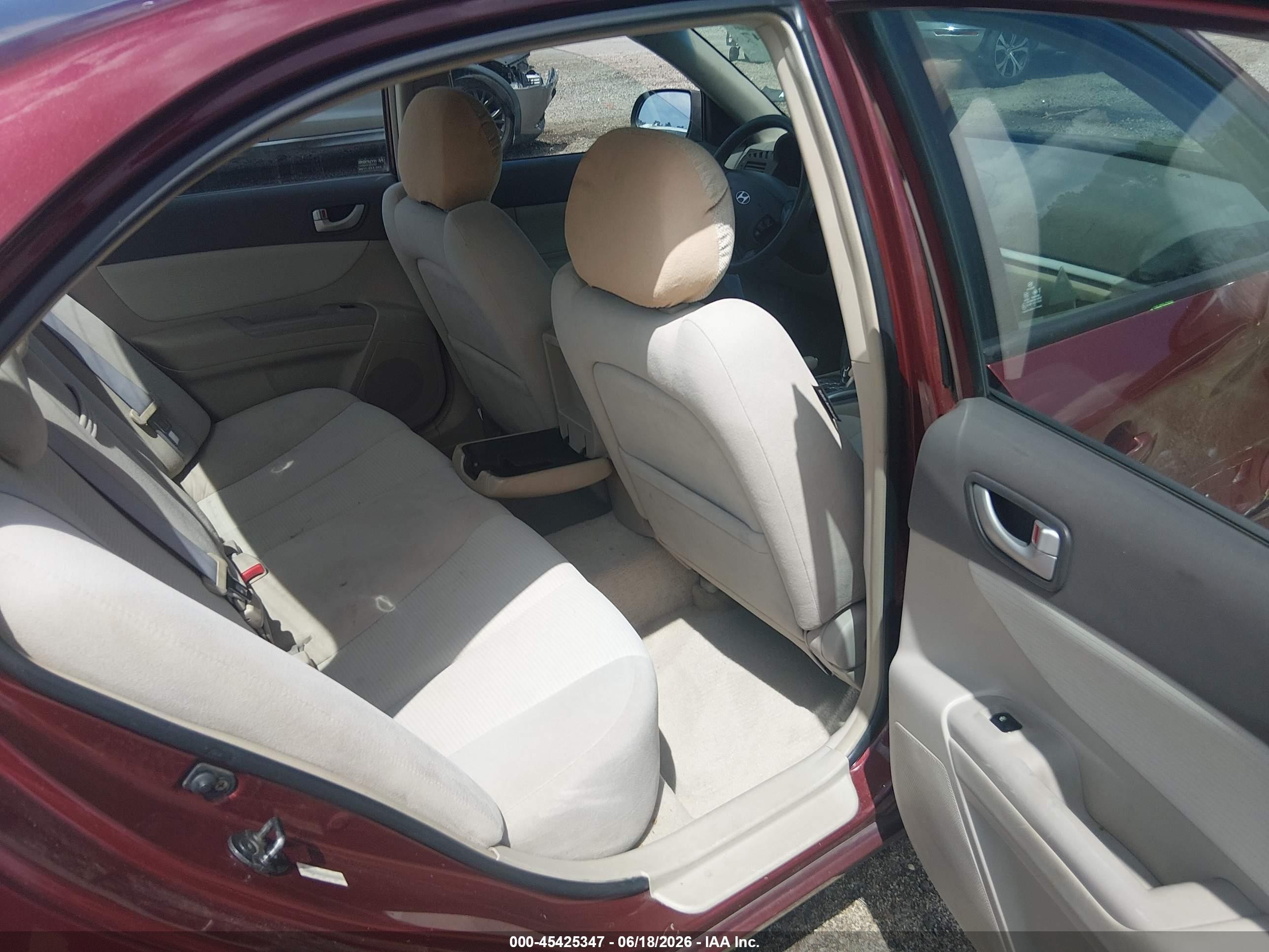 2008 Hyundai Sonata Gls Red vin: 5NPET46C28H354591