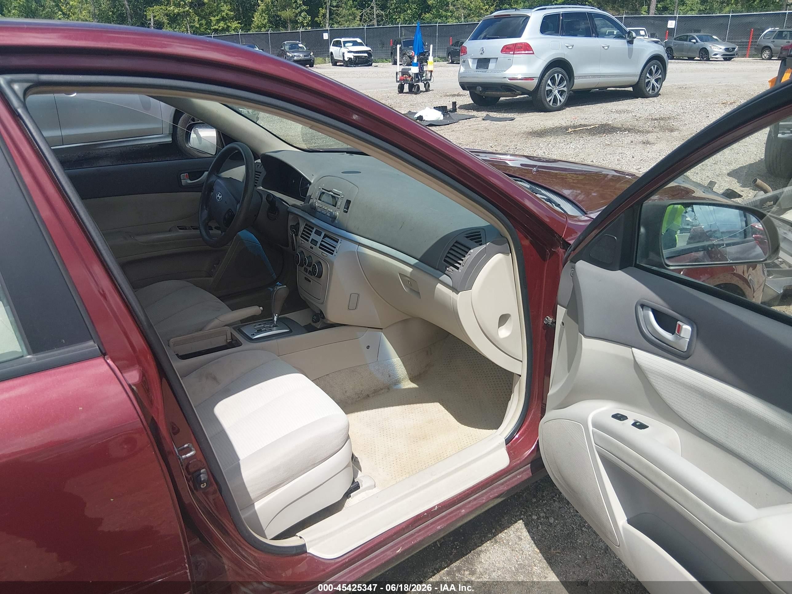 2008 Hyundai Sonata Gls Red vin: 5NPET46C28H354591
