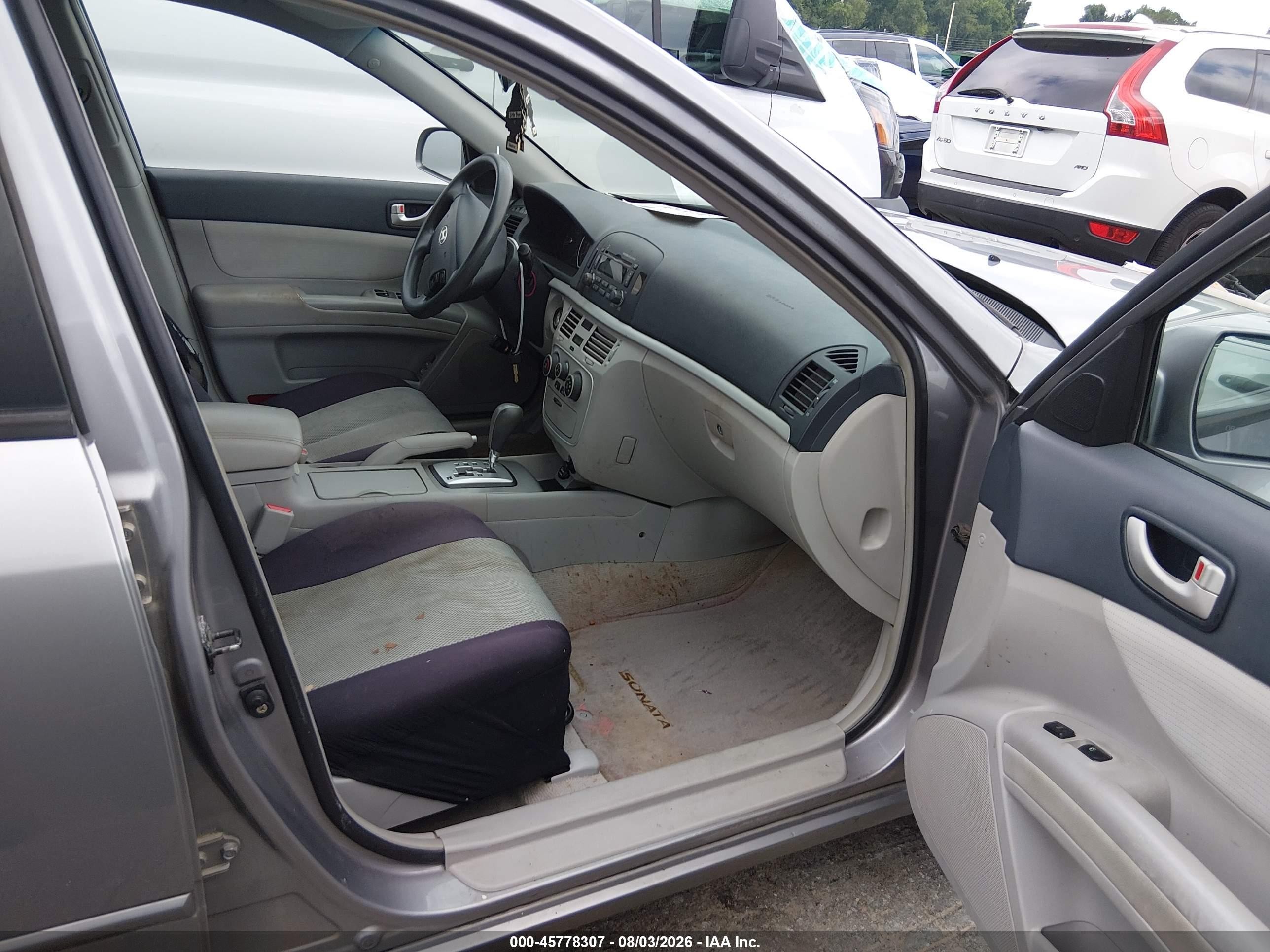 2008 Hyundai Sonata Gls Gray vin: 5NPET46C28H369740