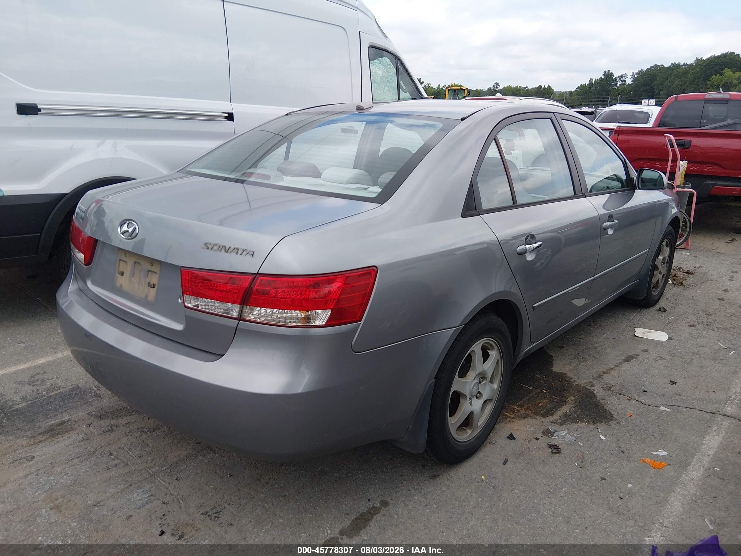 2008 Hyundai Sonata Gls Gray vin: 5NPET46C28H369740